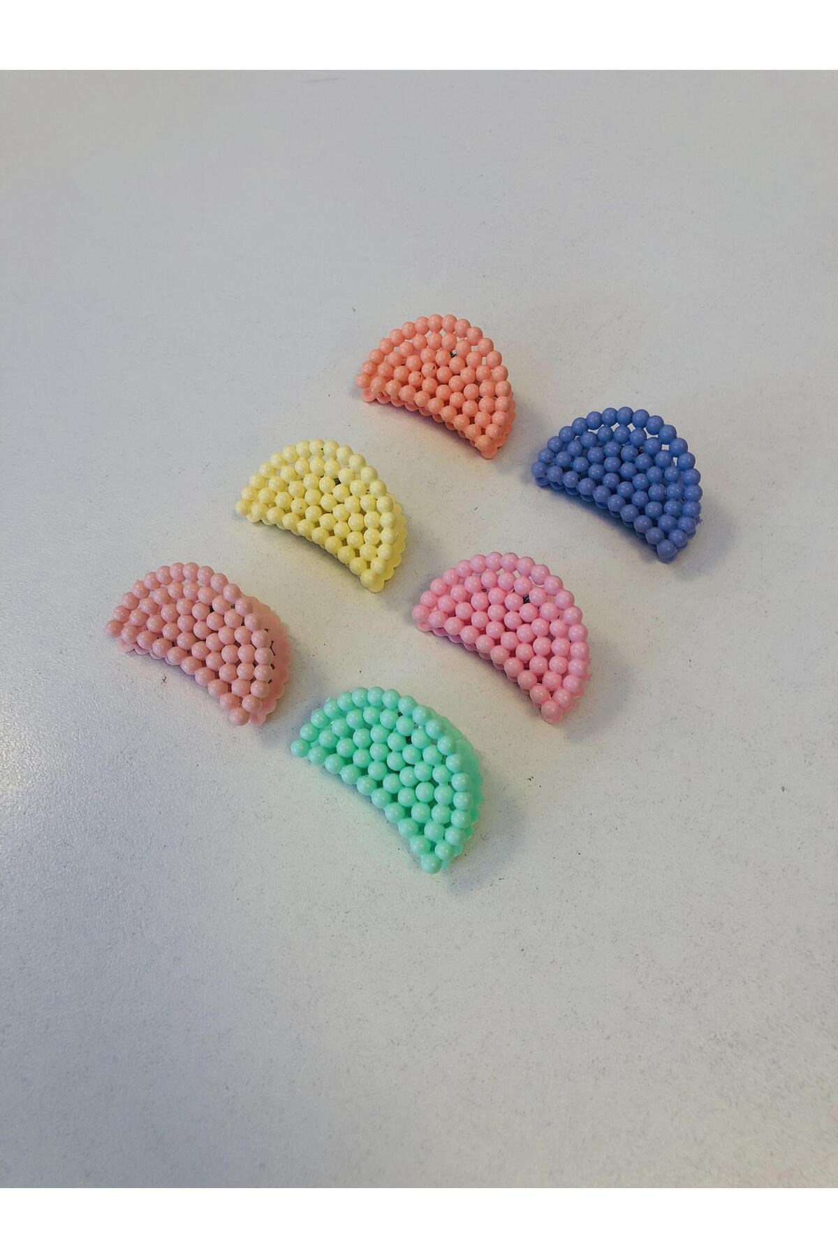 İnci Model 6 Adet Küçük Boy 5 Cm Mandal Toka Seti