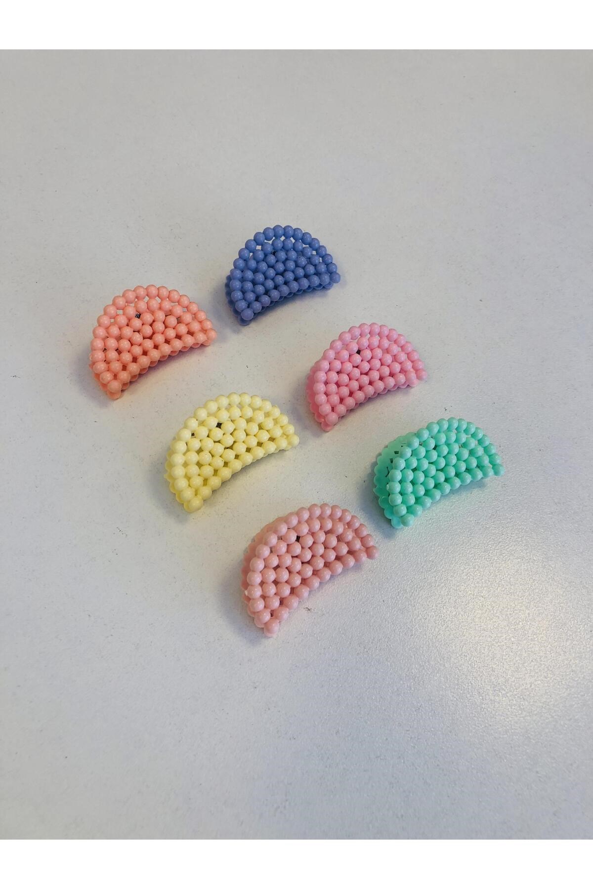 İnci Model 6 Adet Küçük Boy 5 Cm Mandal Toka Seti