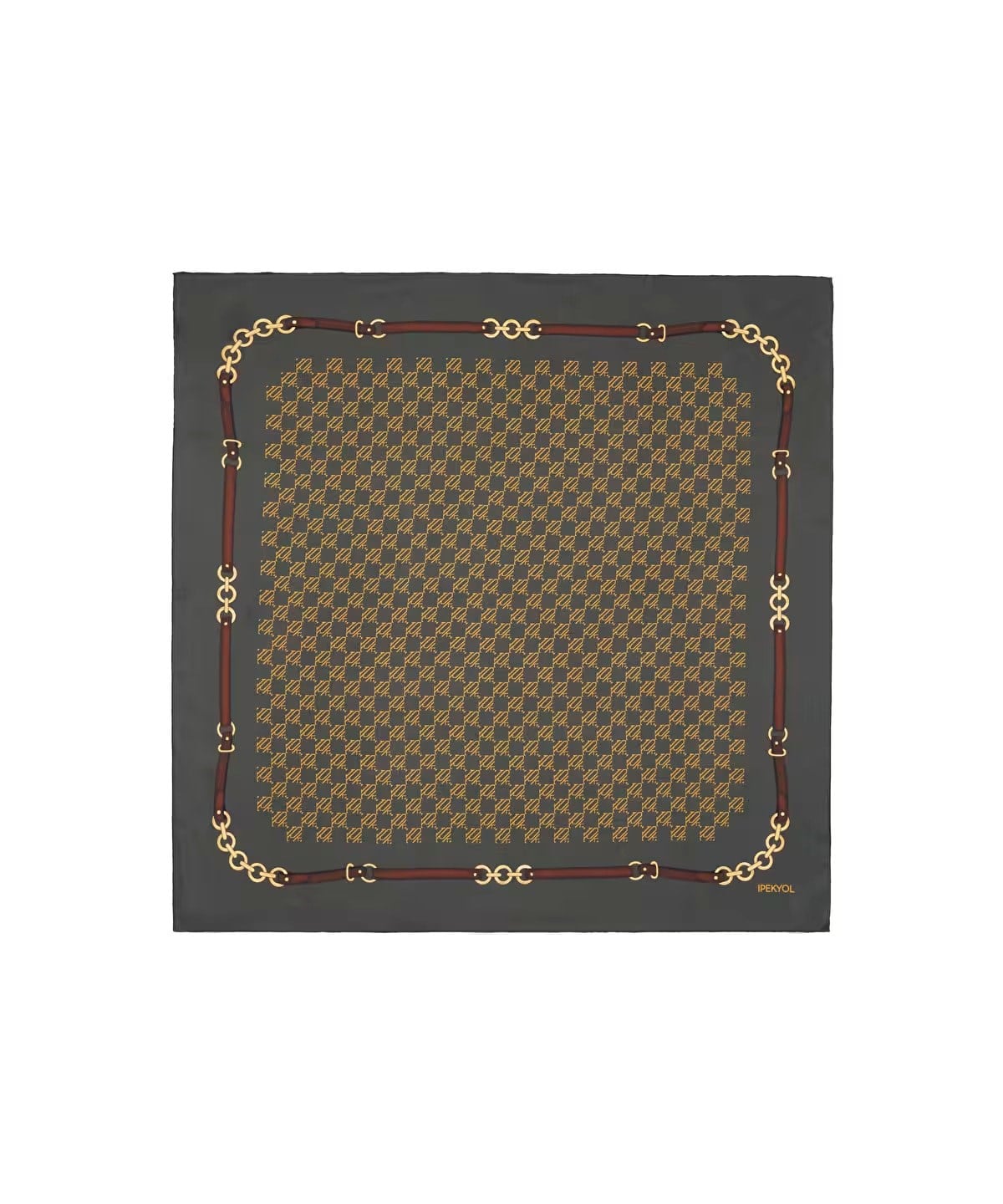 İPEKYOL CUPRO İPEK MONOGRAM EŞARP