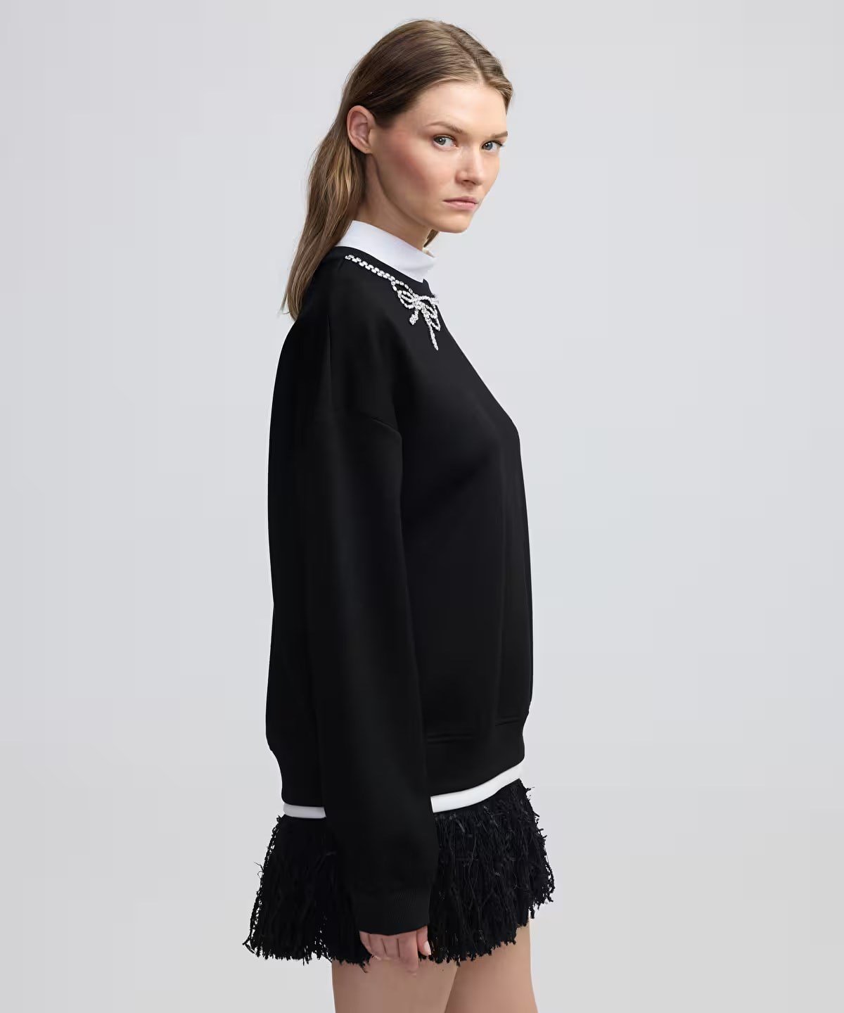 İPEKYOL Fiyonk işlemeli sweatshirt
