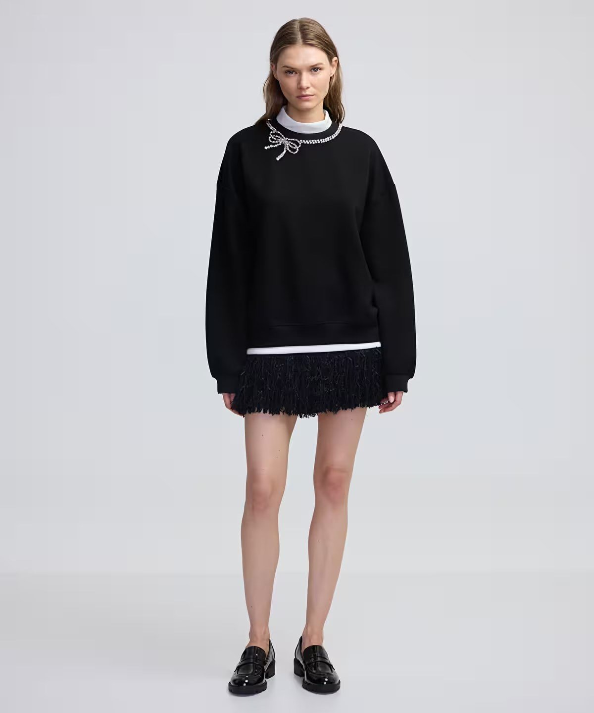 İPEKYOL Fiyonk işlemeli sweatshirt