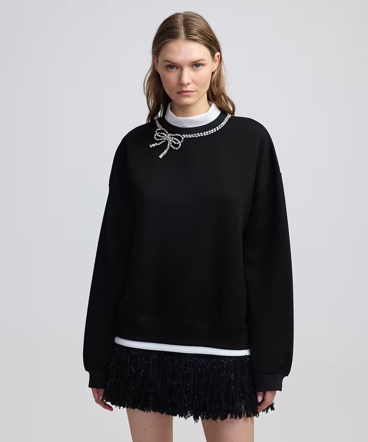 İPEKYOL Fiyonk işlemeli sweatshirt