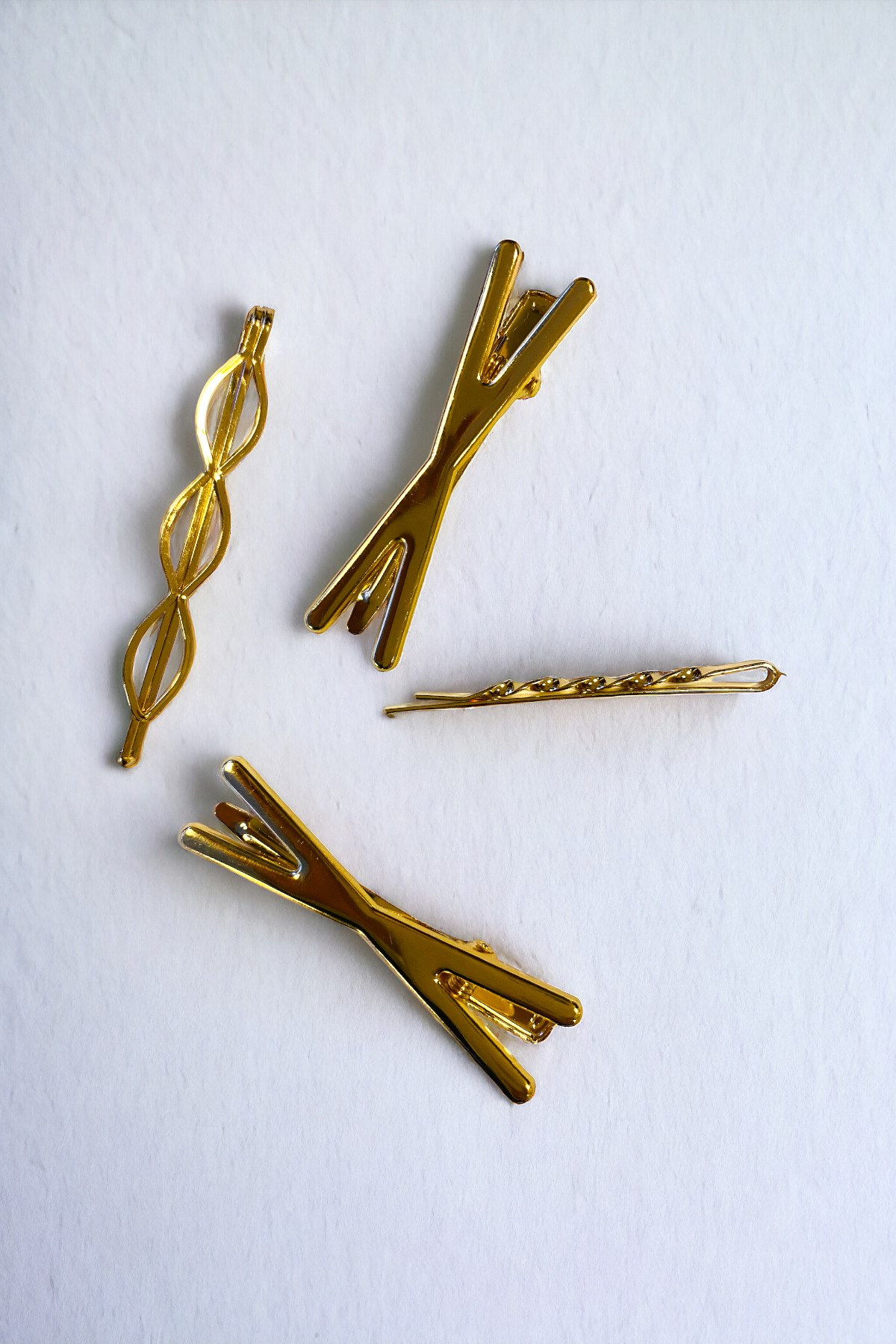 Kadın 6 Cm Gold Renk 2 Adet Firkete 2 Adet Pens Toka Seti