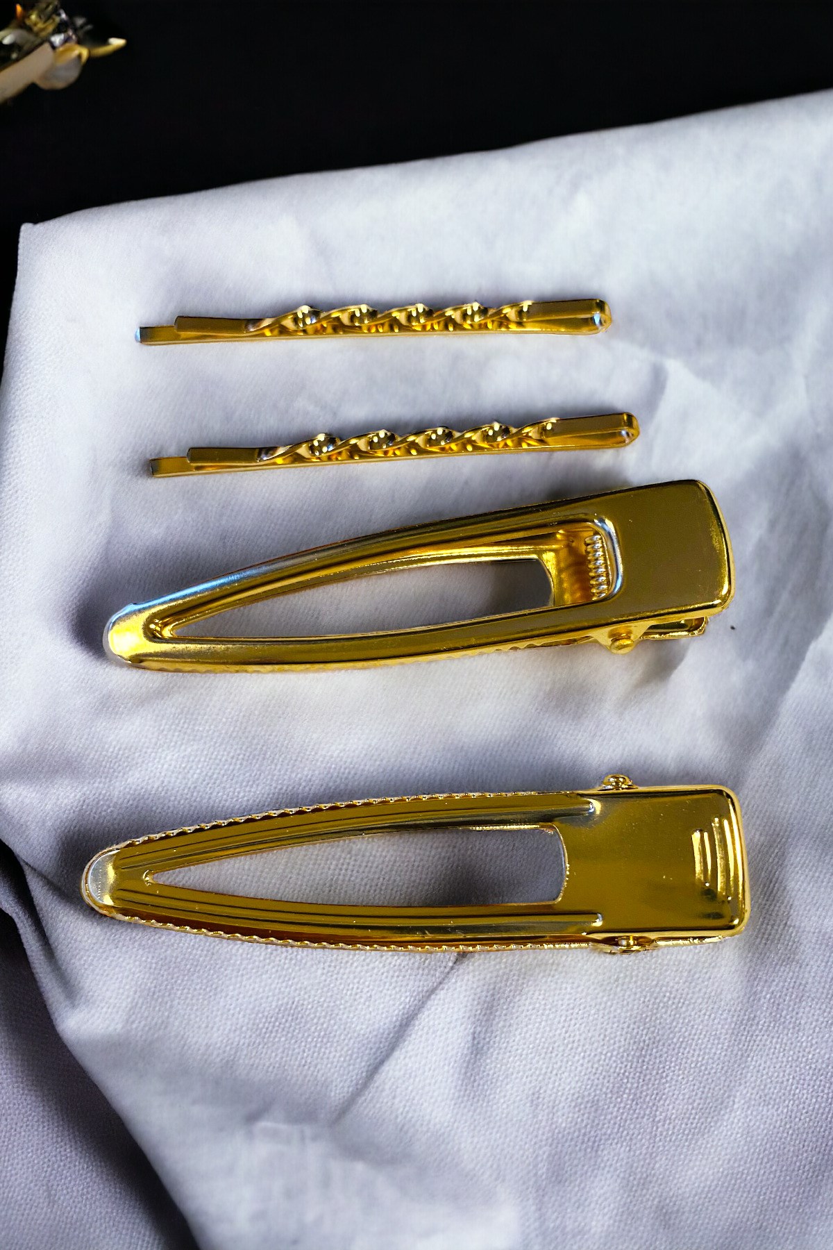 Kadın 6 Cm Gold Renk 2 Adet Firkete 2 Adet Pens Toka Seti