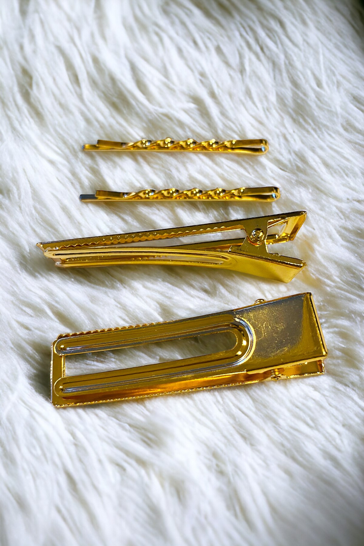 Kadın 6 Cm Gold Renk 2 Adet Firkete 2 Adet Pens Toka Seti