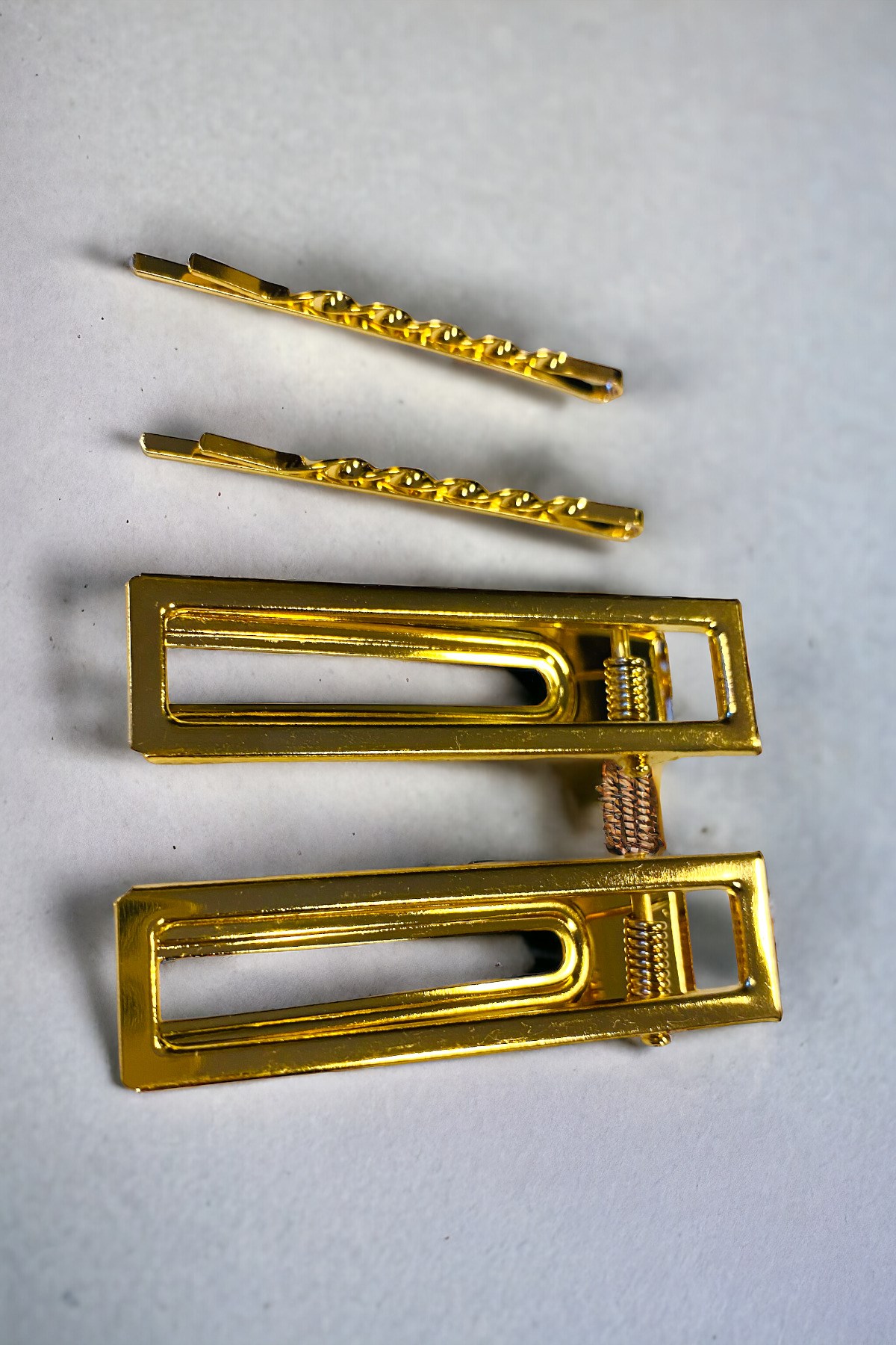 Kadın 6 Cm Gold Renk 2 Adet Firkete 2 Adet Pens Toka Seti