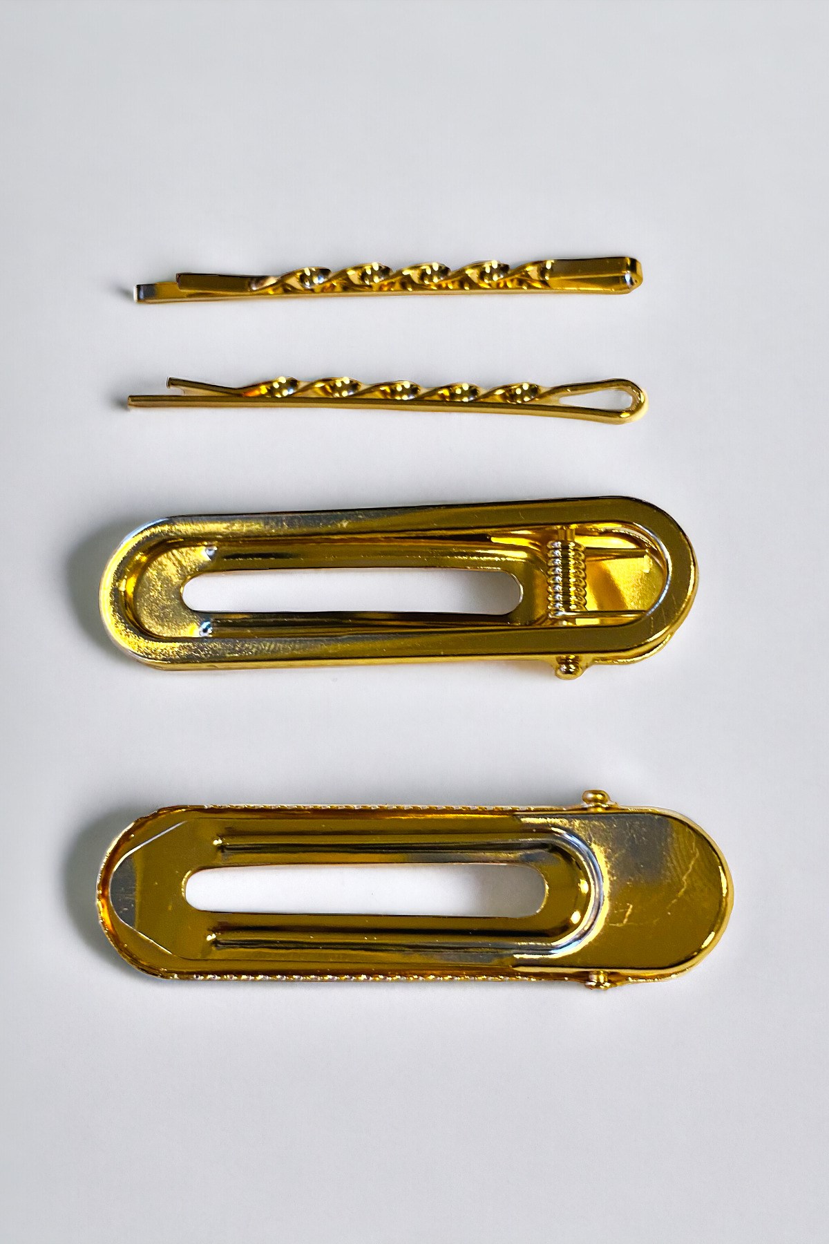 Kadın 6 Cm Gold Renk 2 Adet Firkete 2 Adet Pens Toka Seti