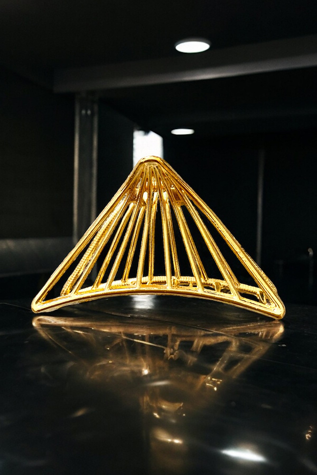 Kadın 7 Cm Kararmaz Gold Metal Toka