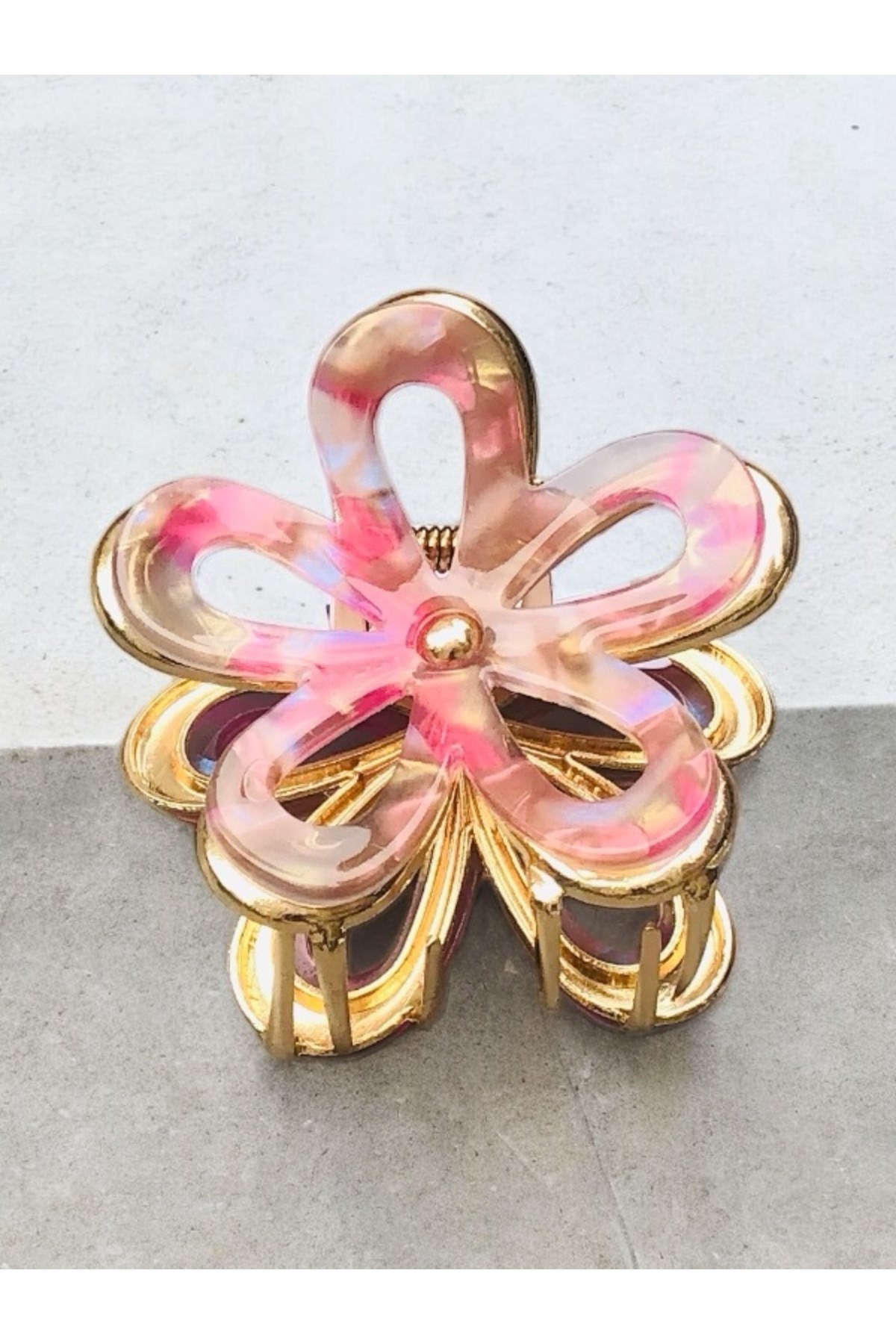 Kadın Çiçek Model 7 Cm Kemik Toka