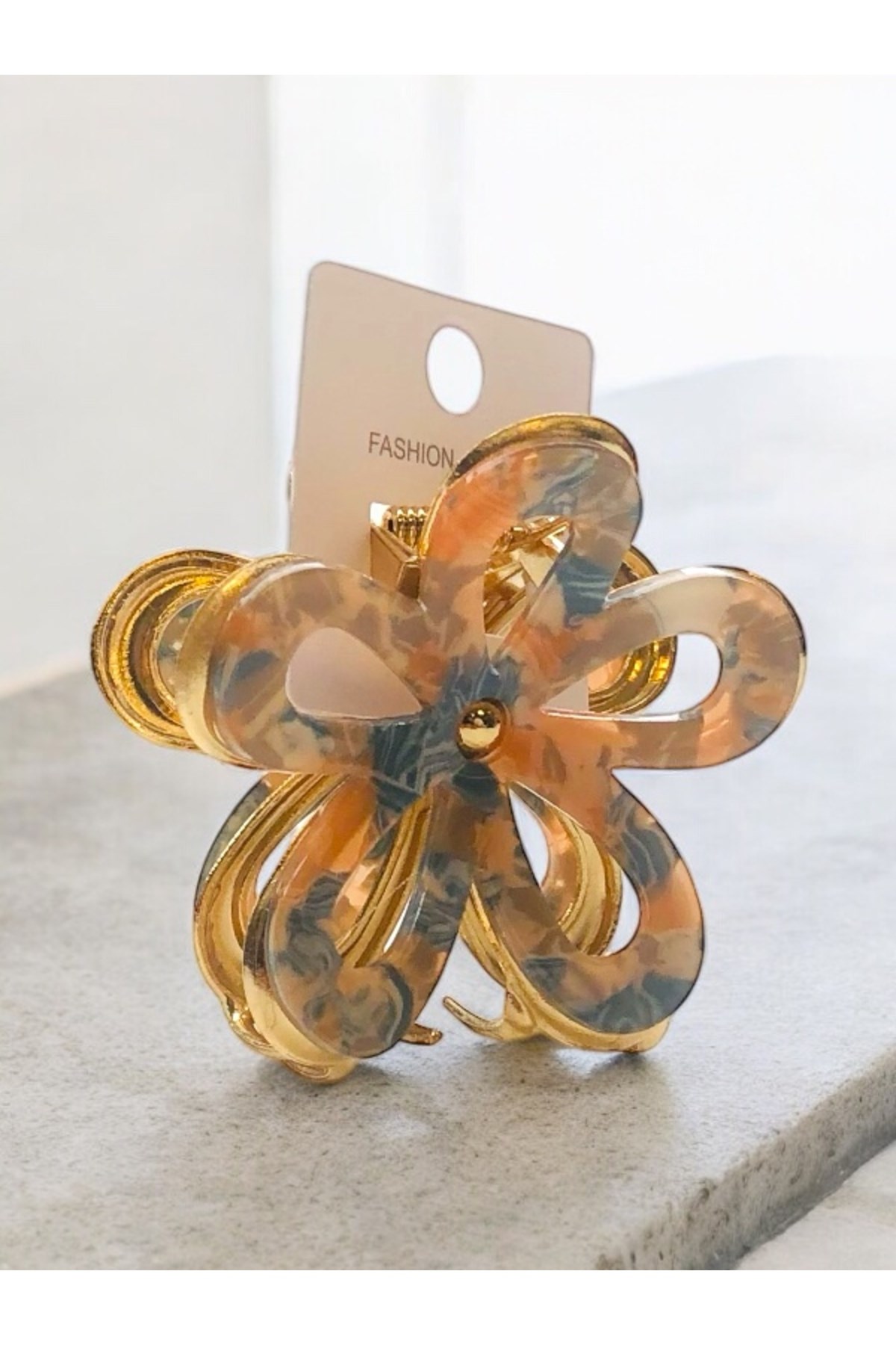 Kadın Çiçek Model 7 Cm Kemik Toka