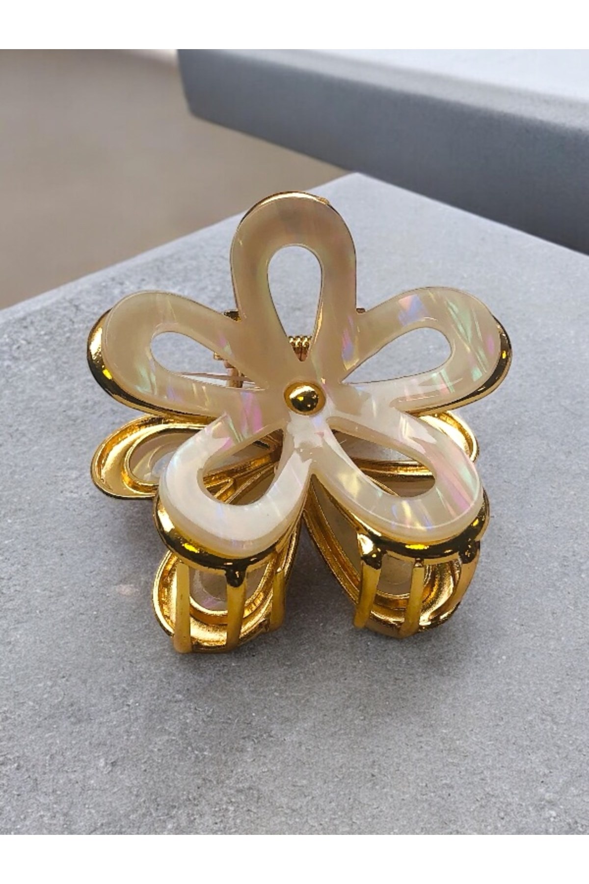 Kadın Çiçek Model 7 Cm Kemik Toka