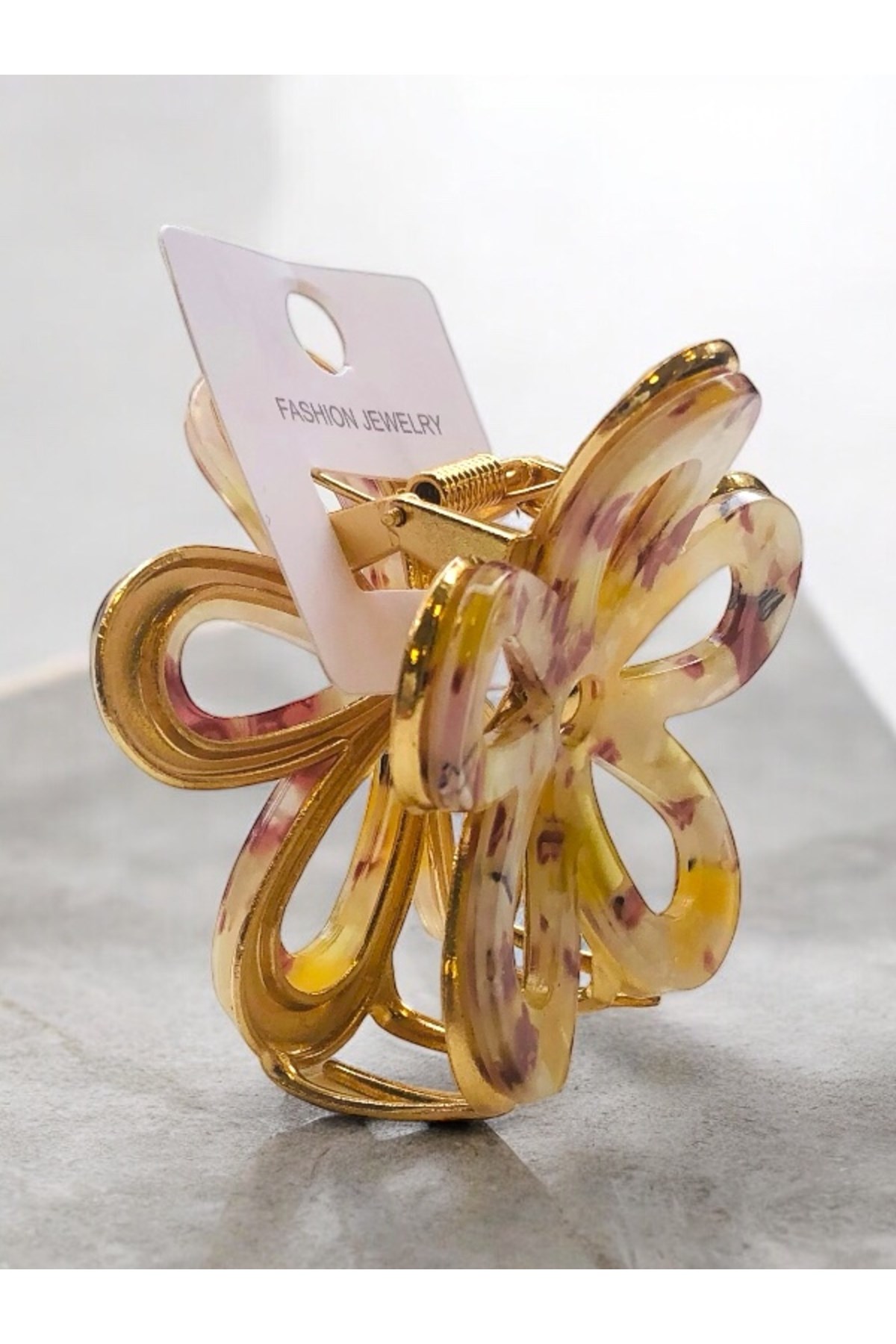 Kadın Çiçek Model 7 Cm Kemik Toka