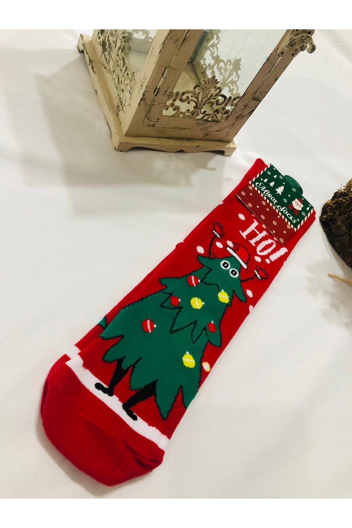 Kadın & Erkek Unisex Yeni Yıl Yılbaşı Soket Çorap