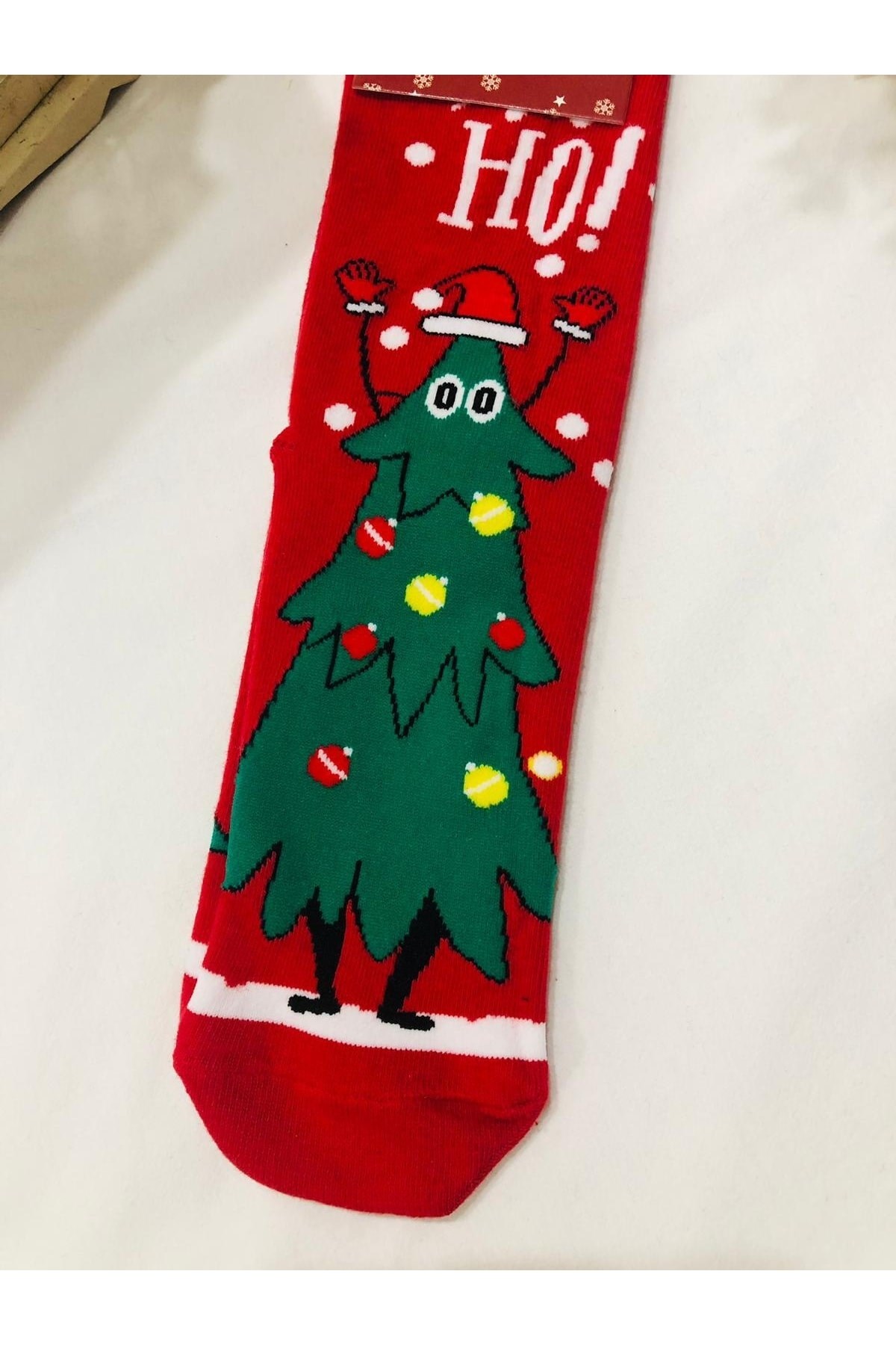 Kadın & Erkek Unisex Yeni Yıl Yılbaşı Soket Çorap