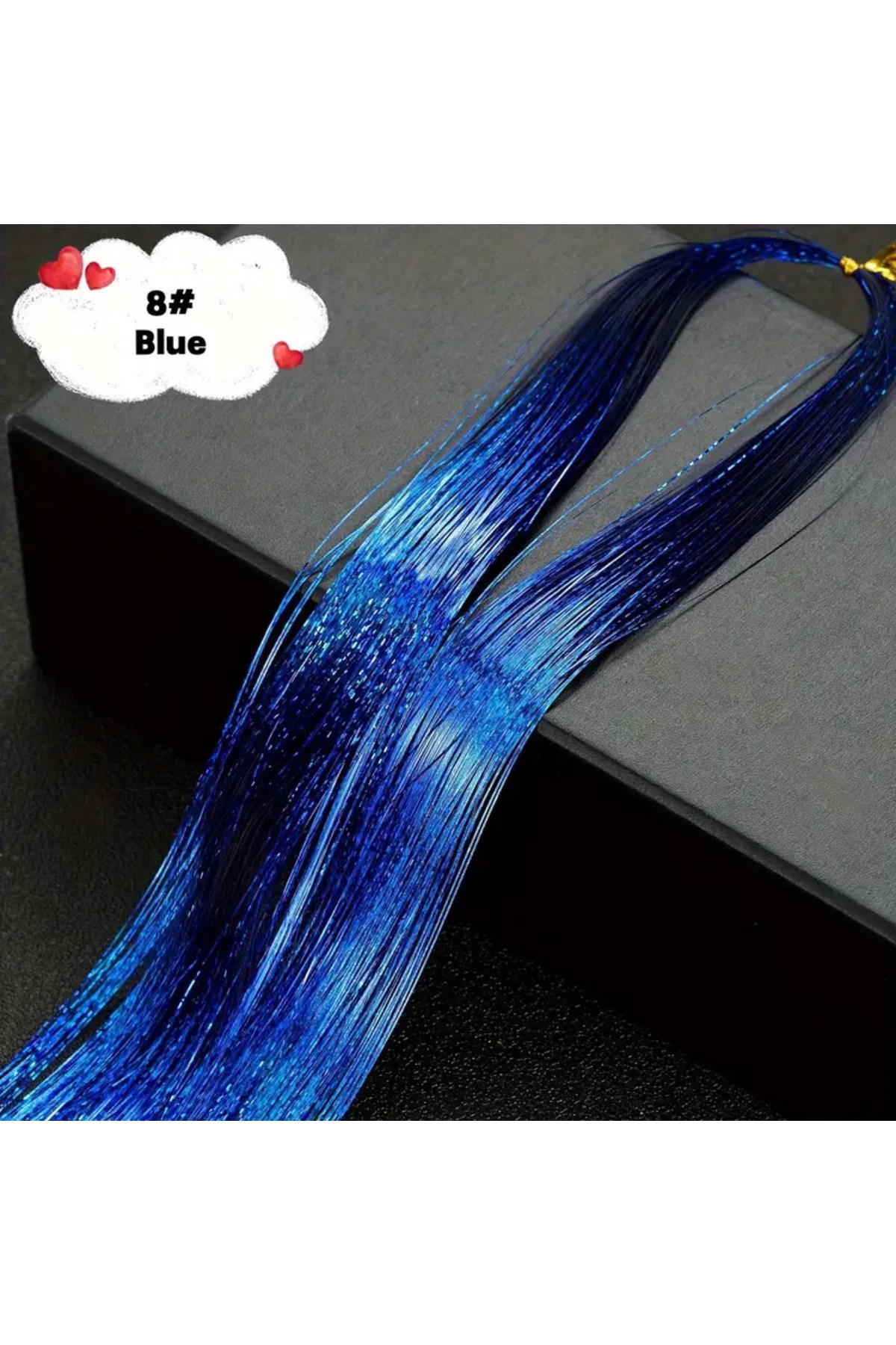 Kadın Hair Tinsel Parlak Simli Saç Süsü