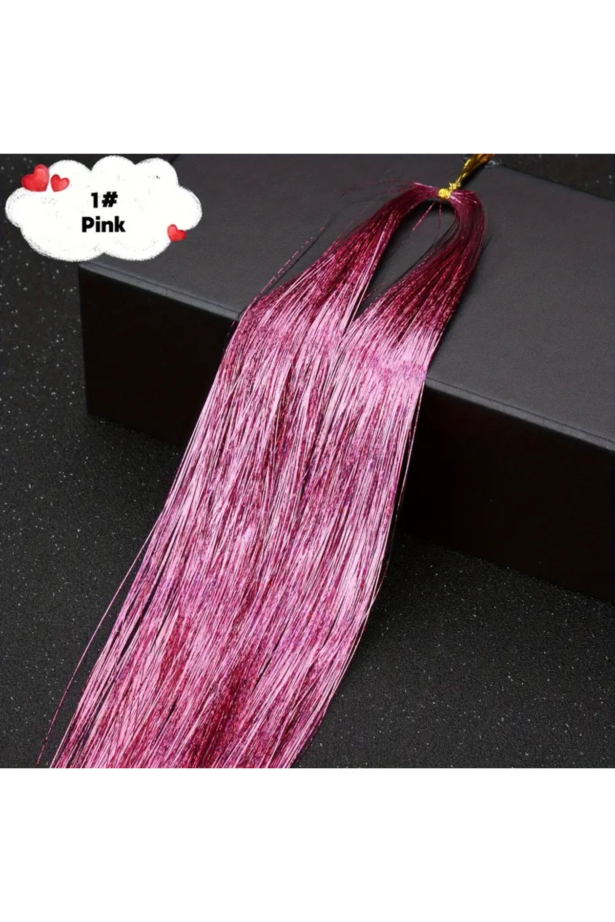 Kadın Hair Tinsel Parlak Simli Saç Süsü