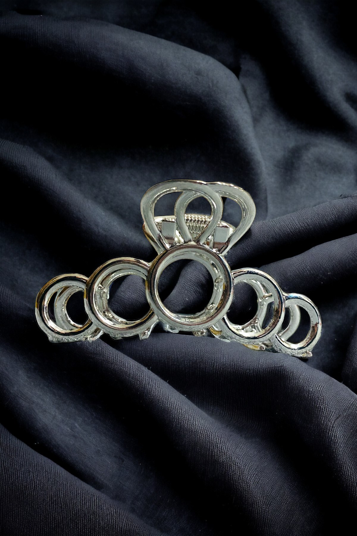 Kadın Halka Model Kararmaz 7 Cm Metal Toka