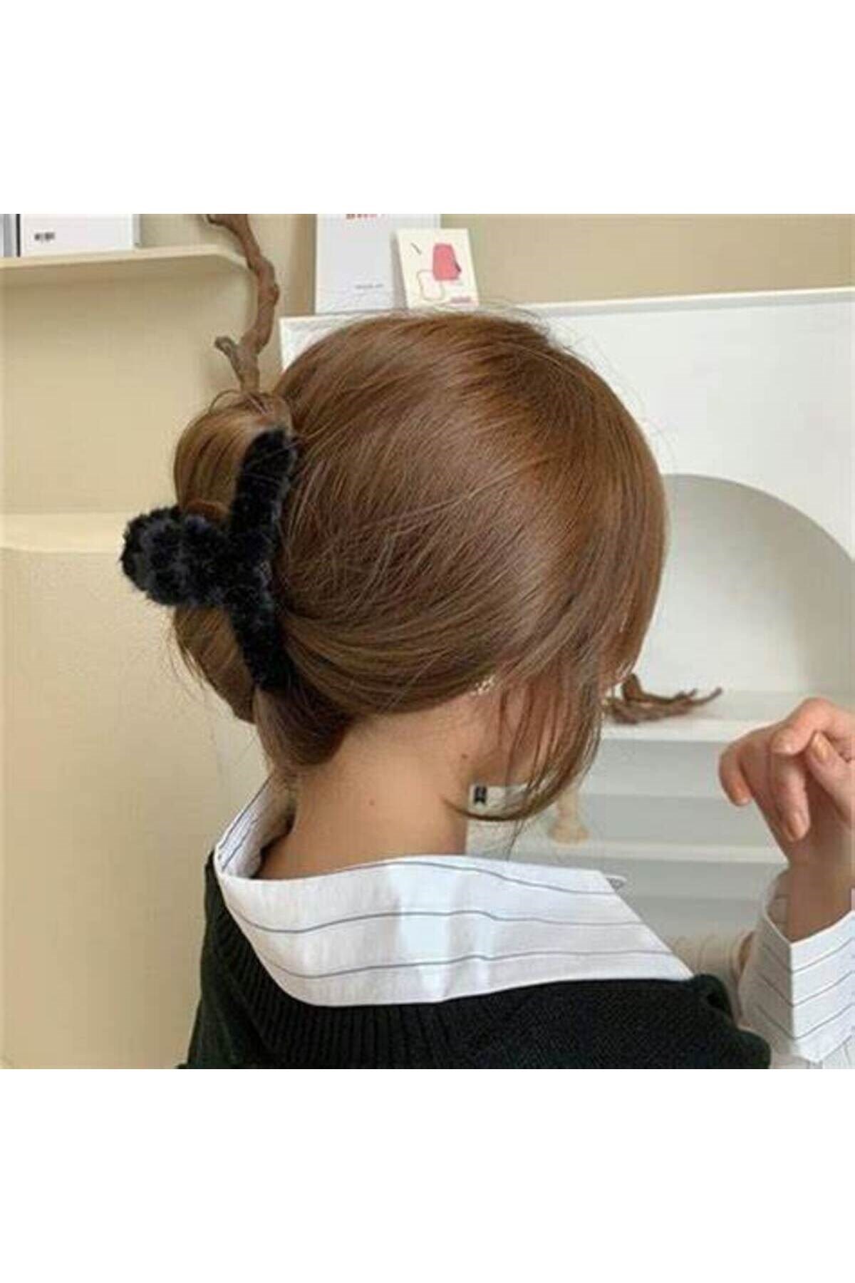 Kadın Peluş Model Büyük Boy Mandal Toka