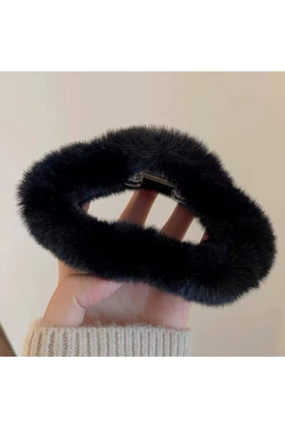 Kadın Peluş Model Büyük Boy Mandal Toka
