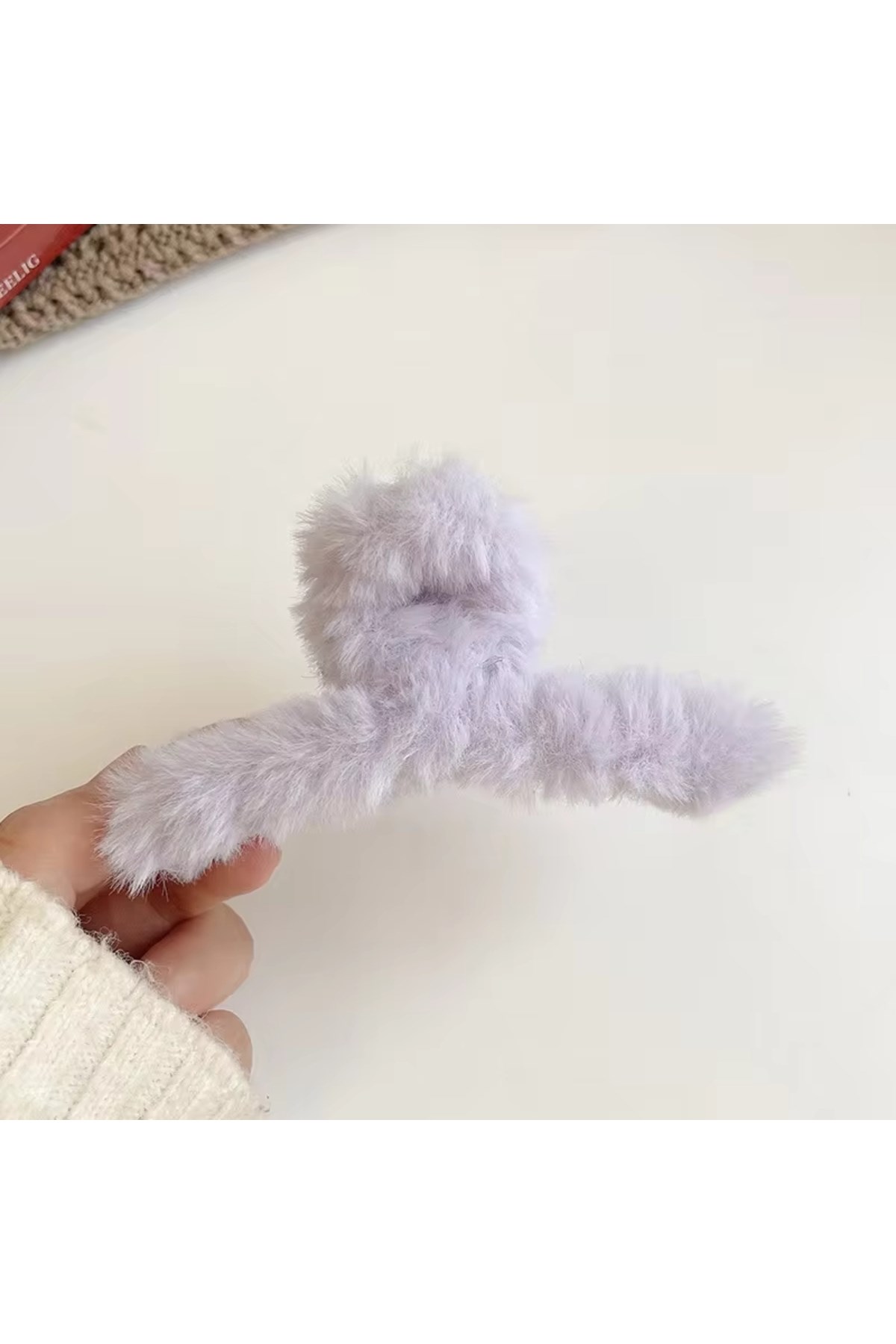 Kadın Peluş Model Büyük Boy Mandal Toka