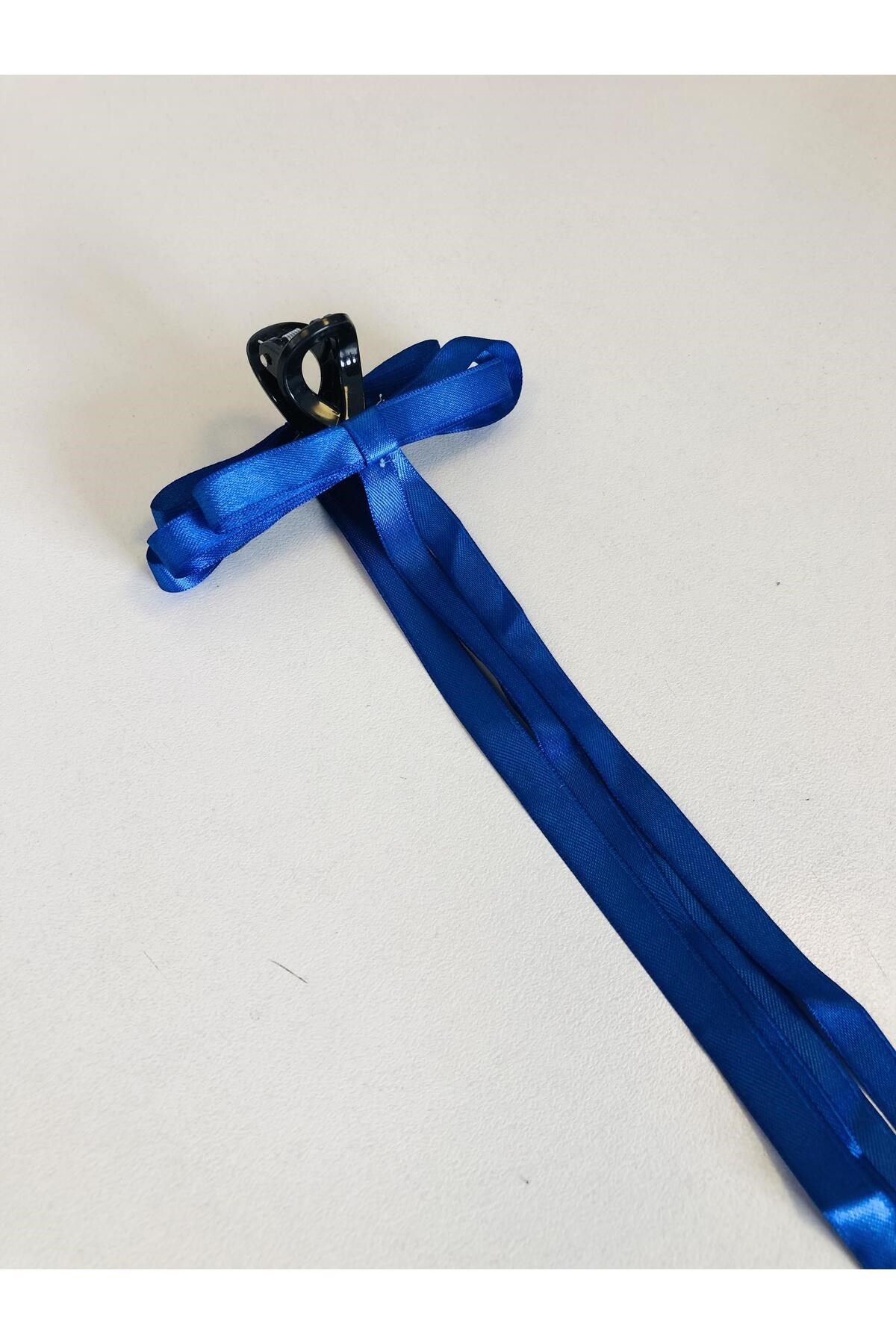 Kadın Renkli Kurdaleli Siyah Mandal Toka (10 Cm)