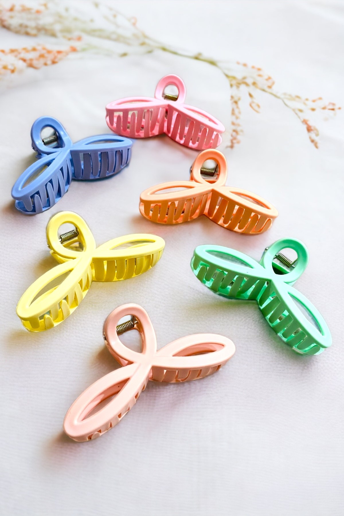 Kadın Sonsuzluk Model 6 Adet Büyük Boy 11 Cm Mandal Toka Seti
