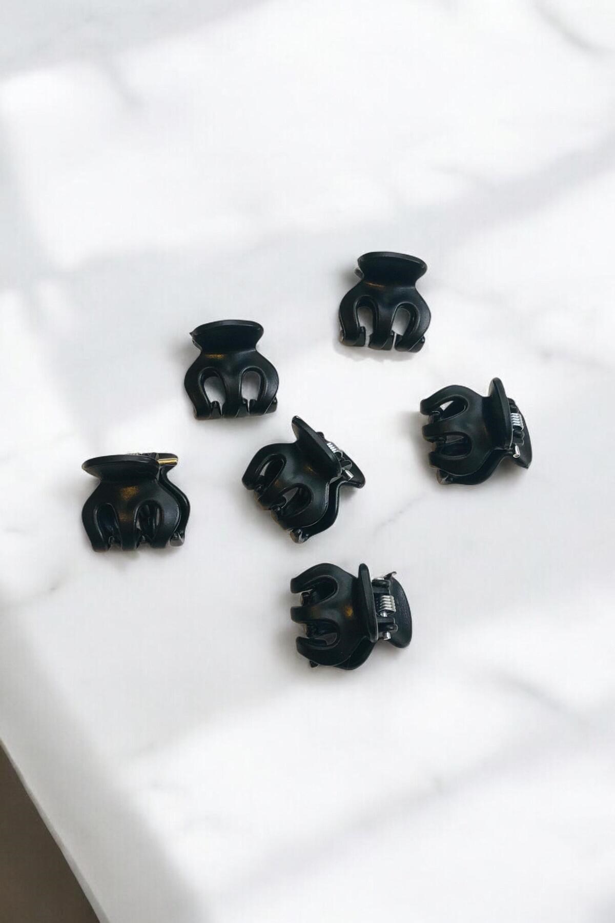 Kadın Ve Çocuk 6 Adet Minik ( 2 Cm ) Mandal Toka