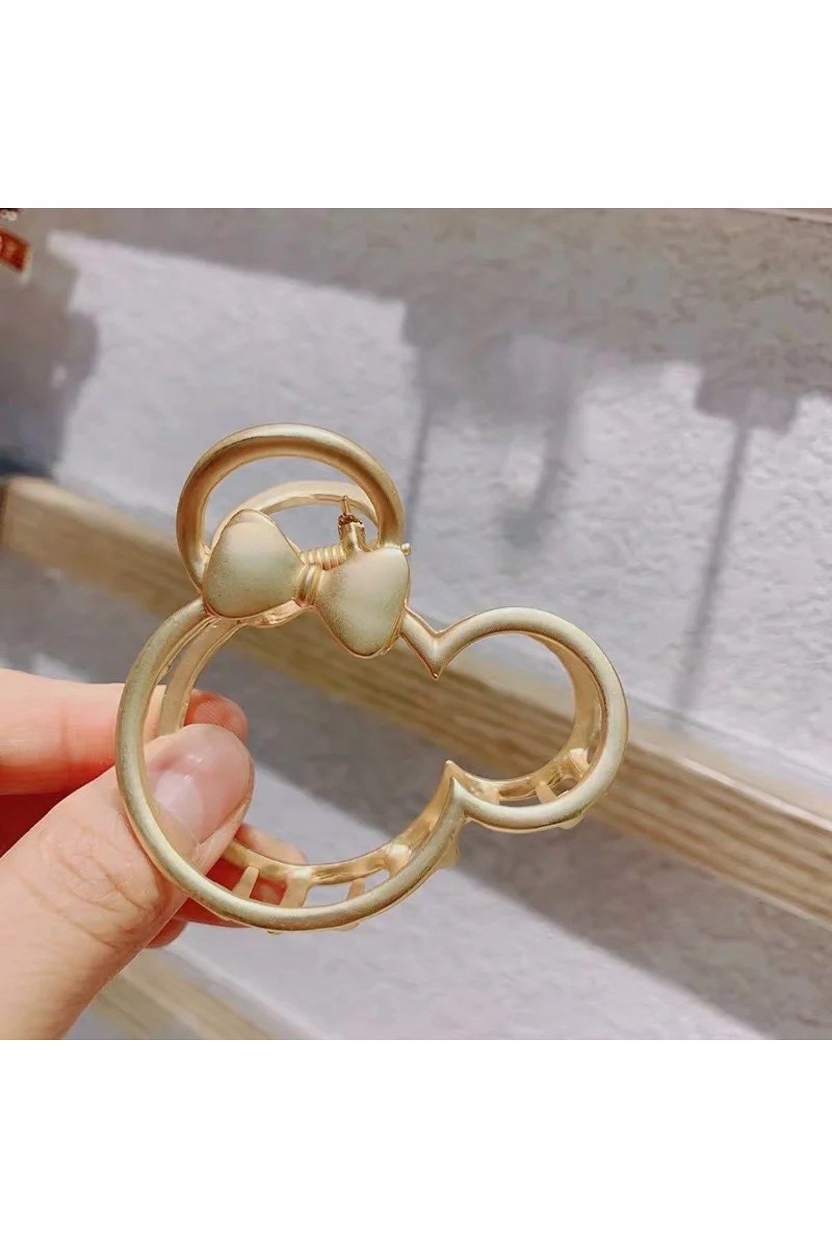 Kadın  Yüksek Kalite Kararmaz 6 Cm Metal Mandal Toka