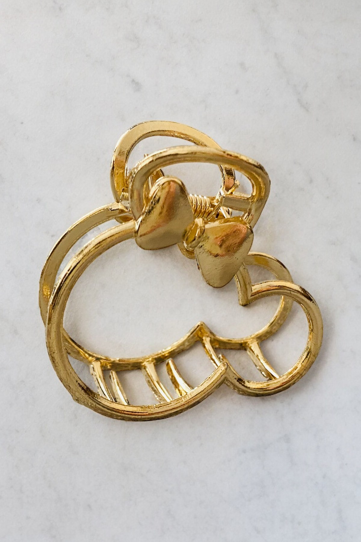 Kadın  Yüksek Kalite Kararmaz 6 Cm Metal Mandal Toka