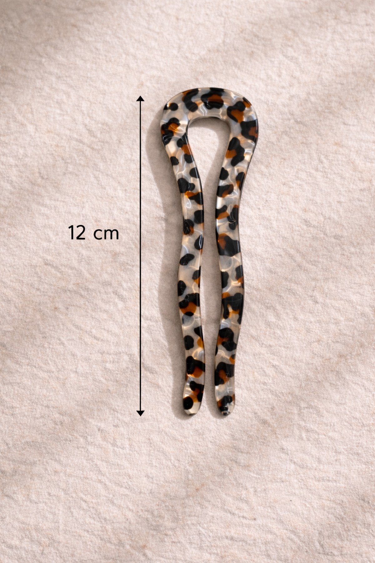 Kemik Topuz Tokası 12 Cm Fransız Model Saç Çubuğu Güçlü Tutuş Kadın Saç Aksesuarı Şık Minimal