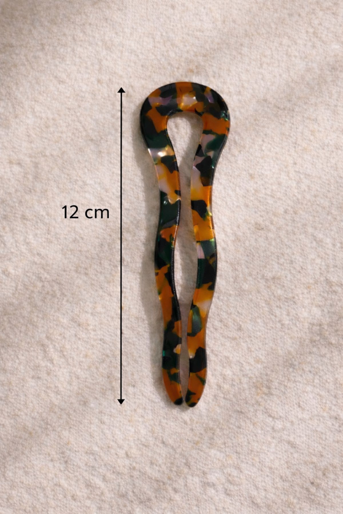 Kemik Topuz Tokası 12 Cm Fransız Model Saç Çubuğu Güçlü Tutuş Kadın Saç Aksesuarı Şık Minimal
