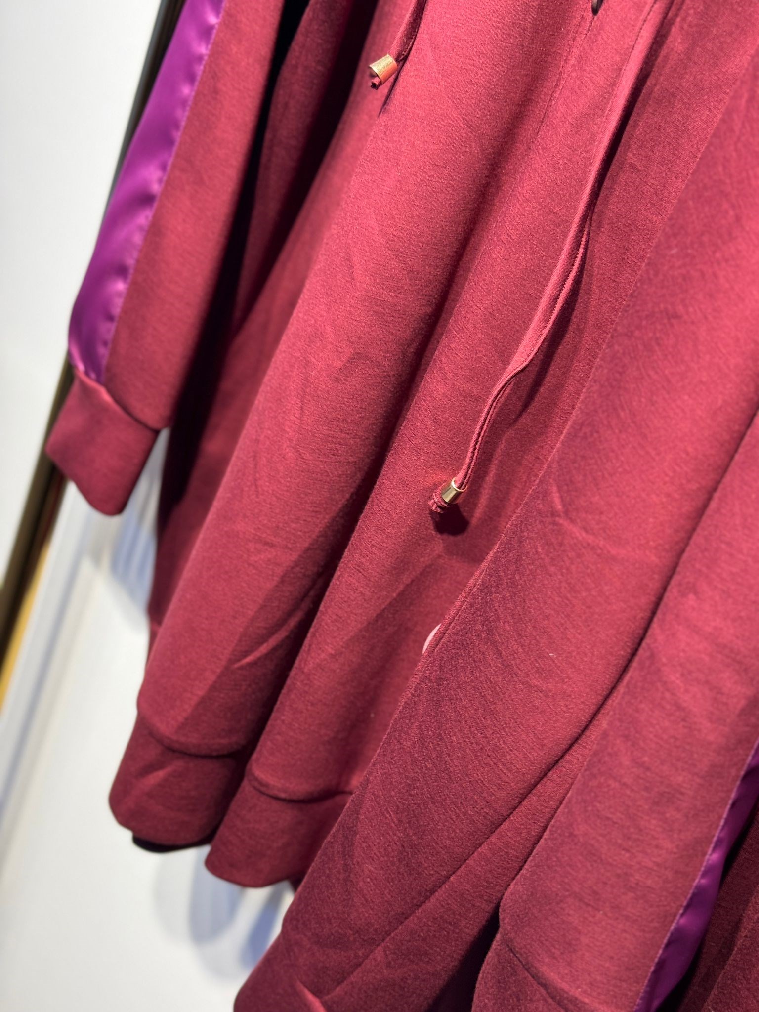 LİSA EXCLUSİVE Saten Mix Kapşonlu Sweat Rahat Pantolon Takım