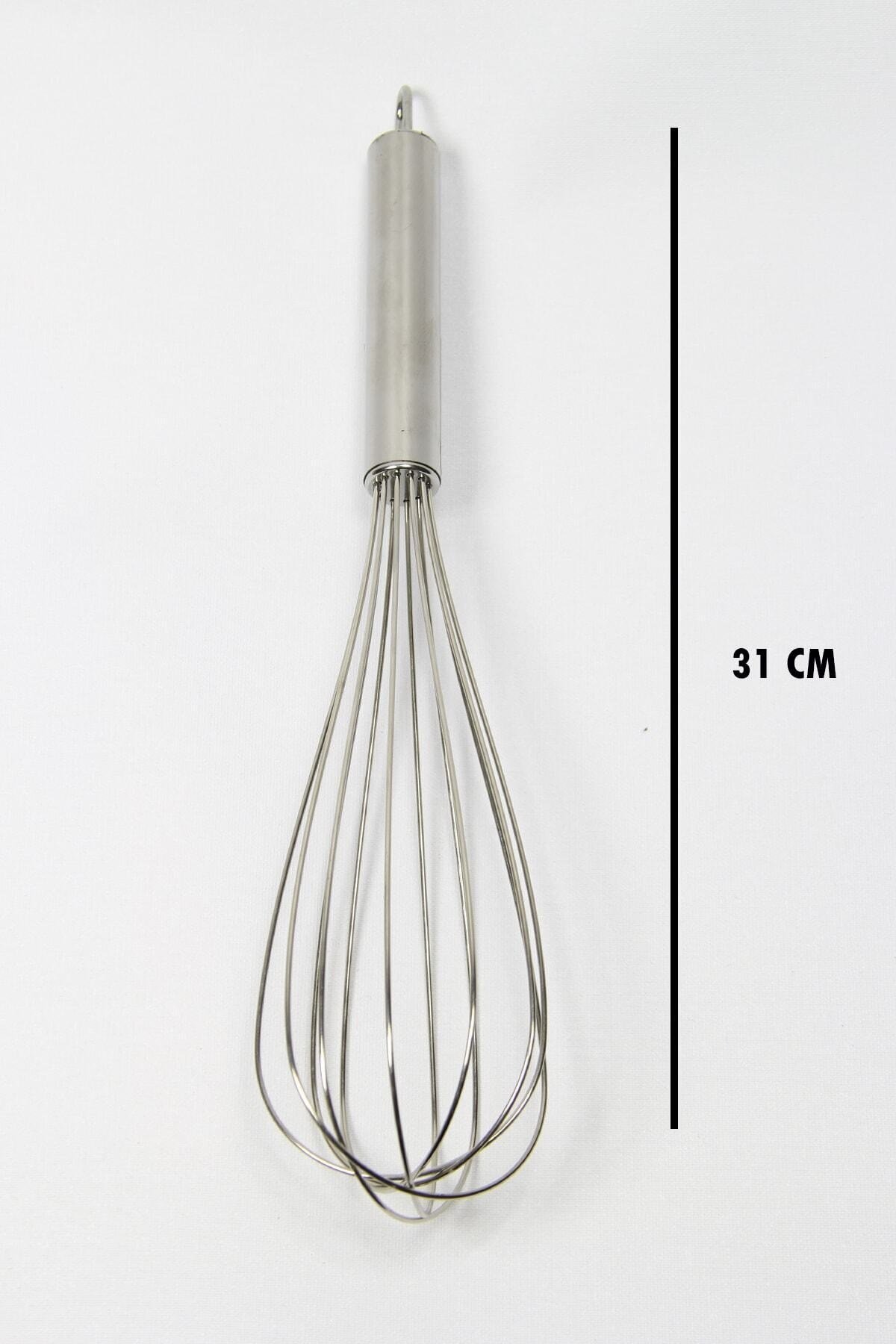 Lüks Paslanmaz Çelik Çırpıcı 31 cm