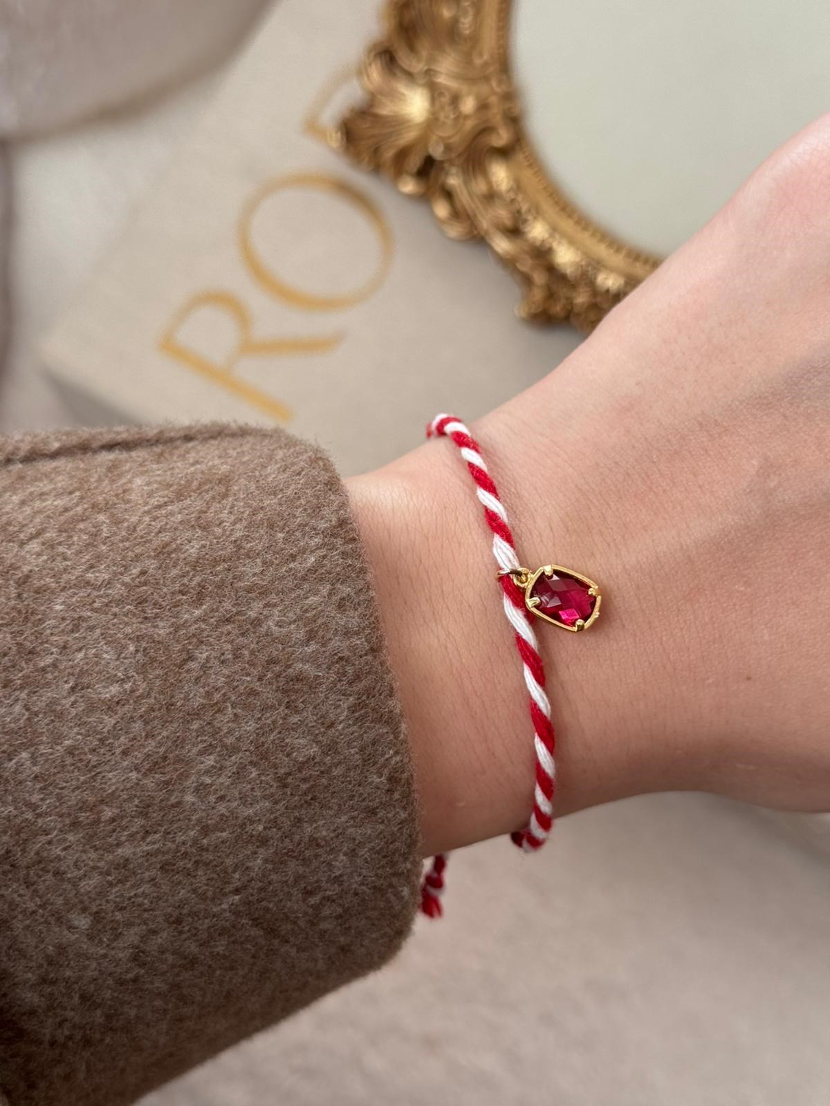 Marteniçka Bileklik  Sallantılı Boncuk Charm