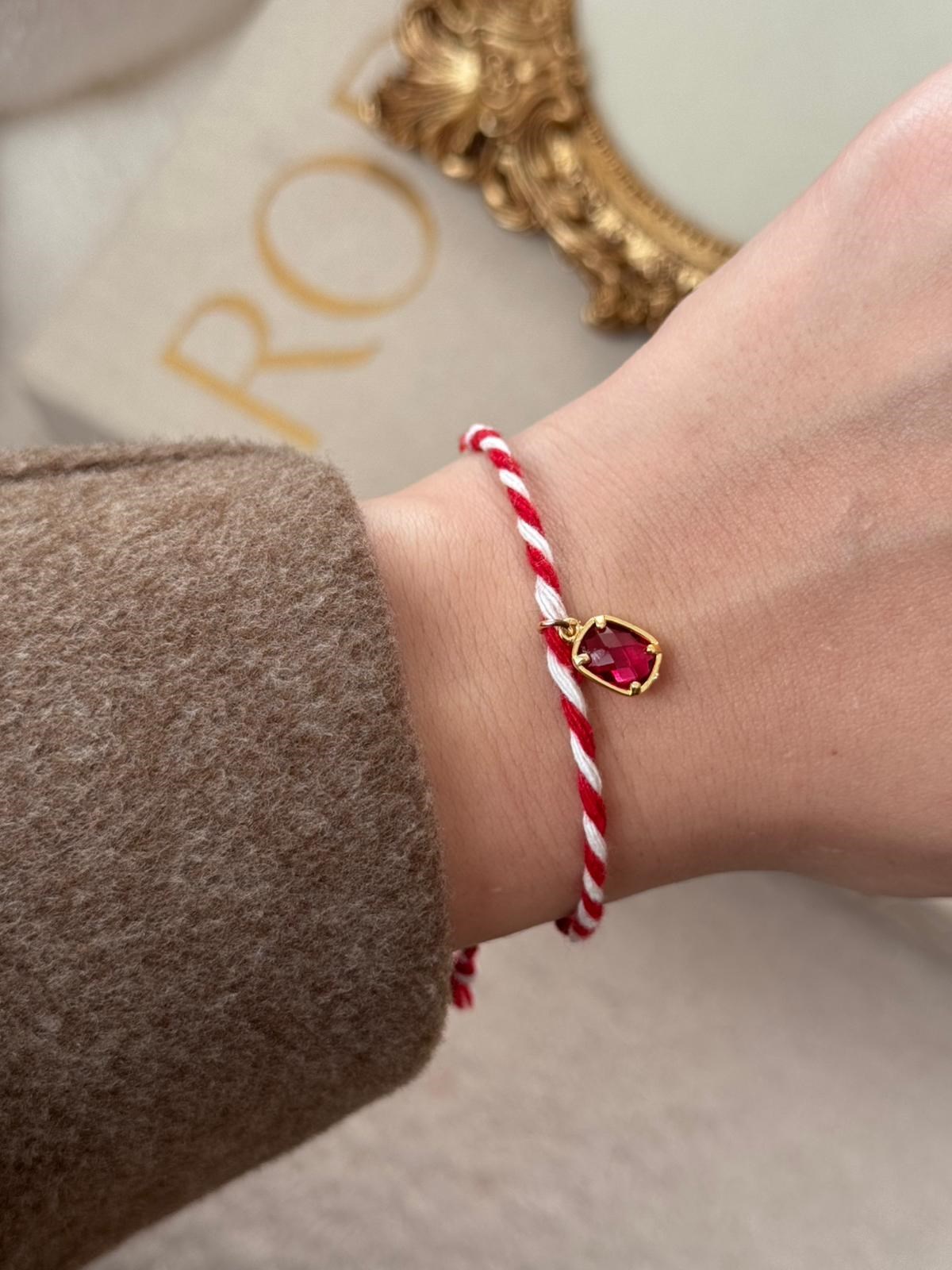Marteniçka Bileklik  Sallantılı Boncuk Charm