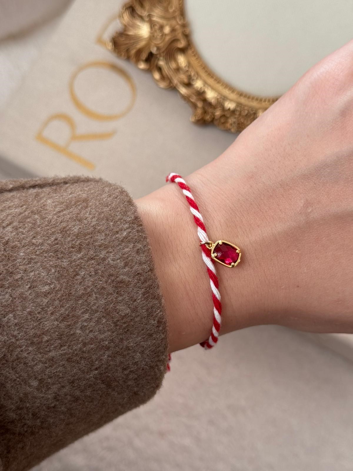 Marteniçka Bileklik  Sallantılı Boncuk Charm