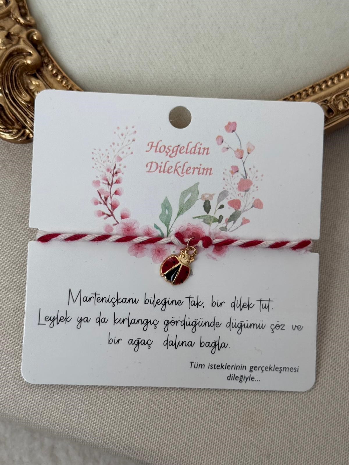 Marteniçka Bileklik Uğur Böceği Charm