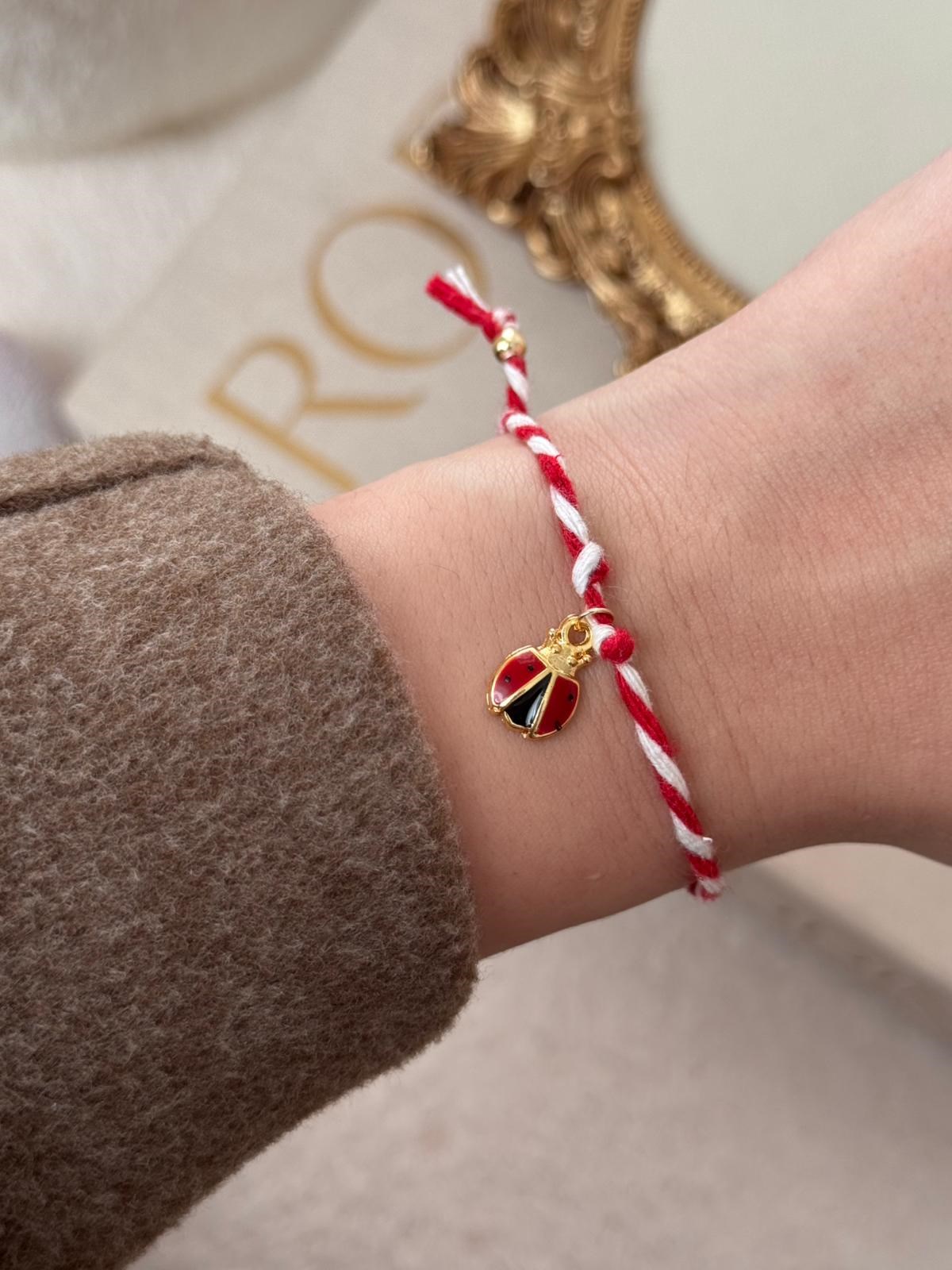 Marteniçka Bileklik Uğur Böceği Charm