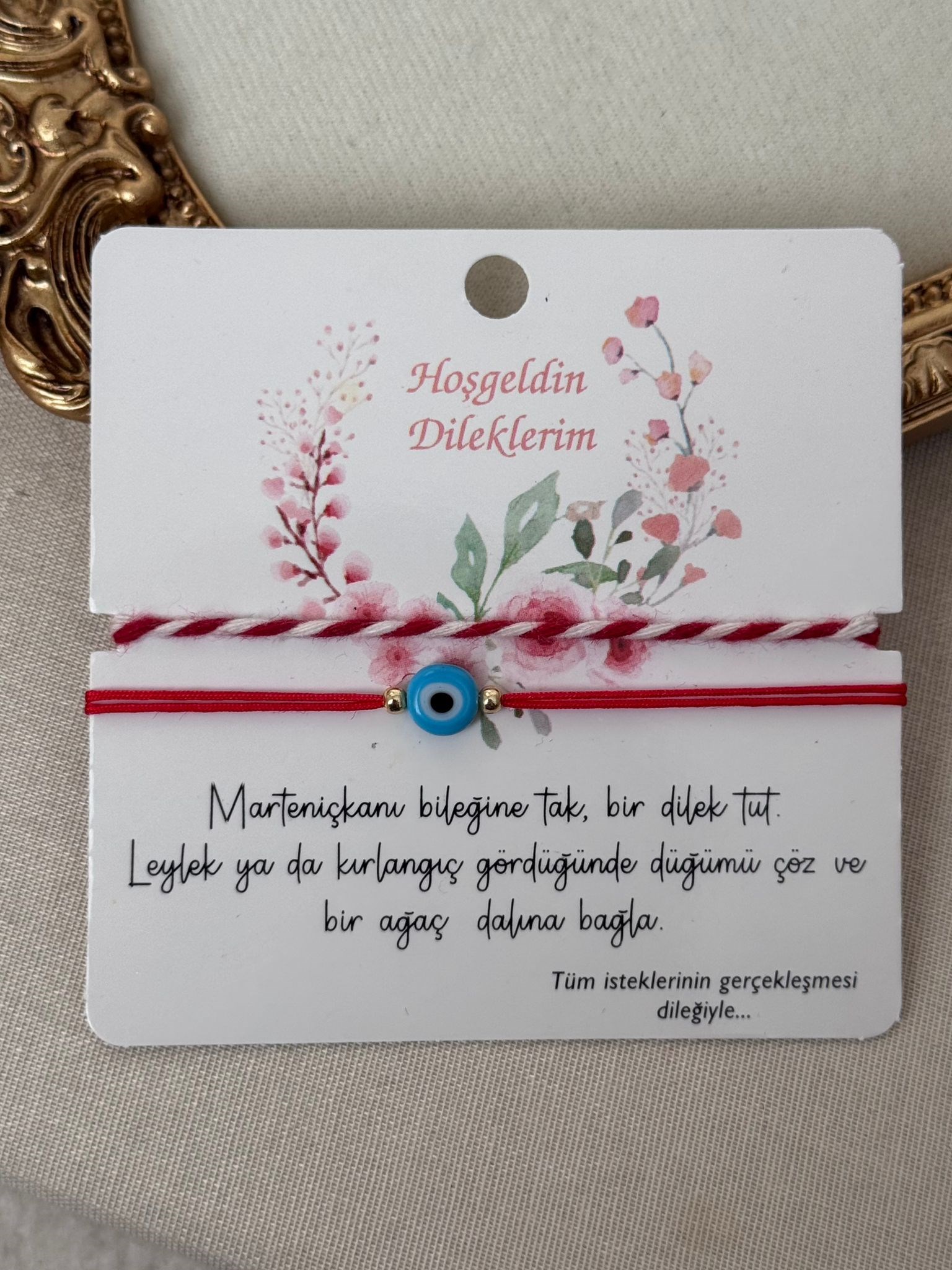 Marteniçka İkili Bileklik Mavi Nazar Boncuğu