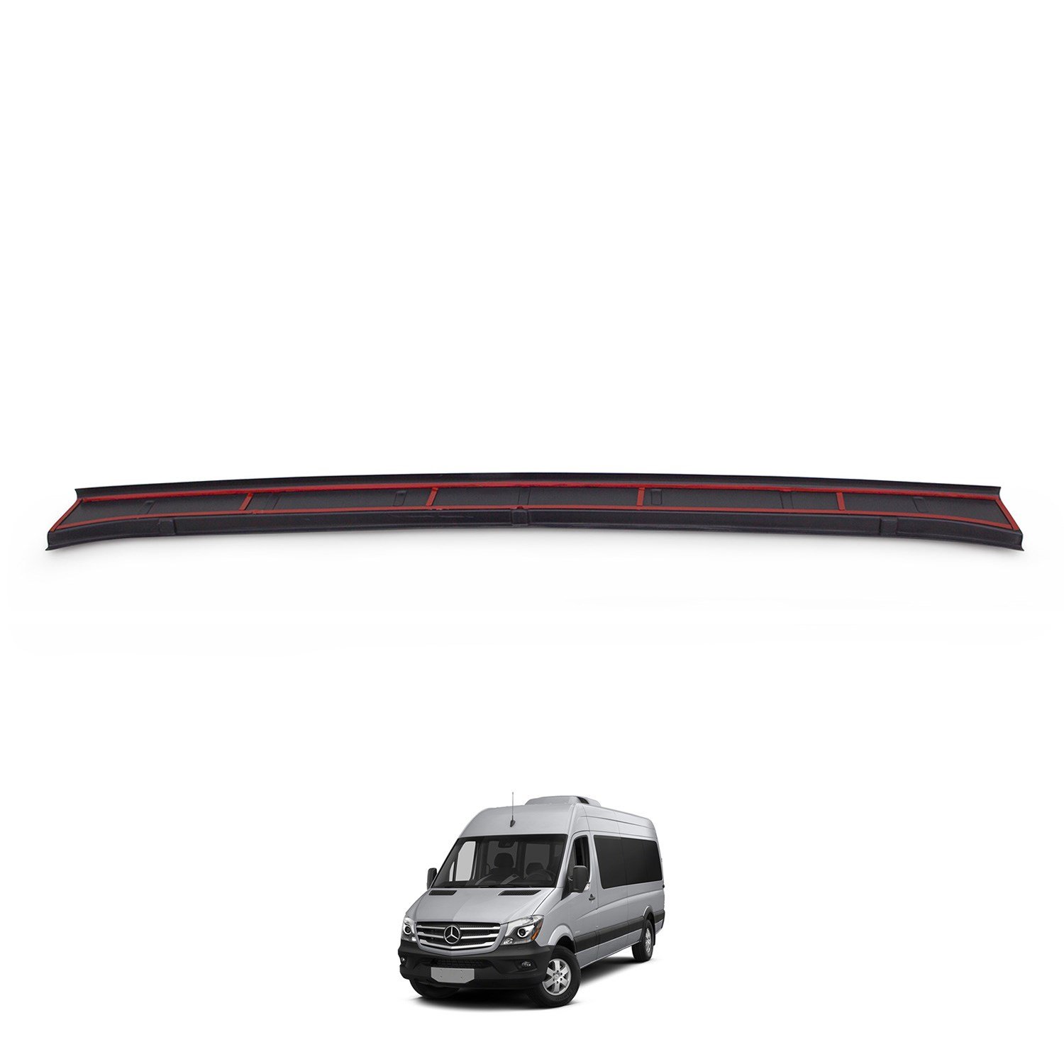 Mercedes Benz Sprinter W906 Mat Siyah Arka Tampon Eşiği 2006-2014 Yılı ve Arasına Uyumludur