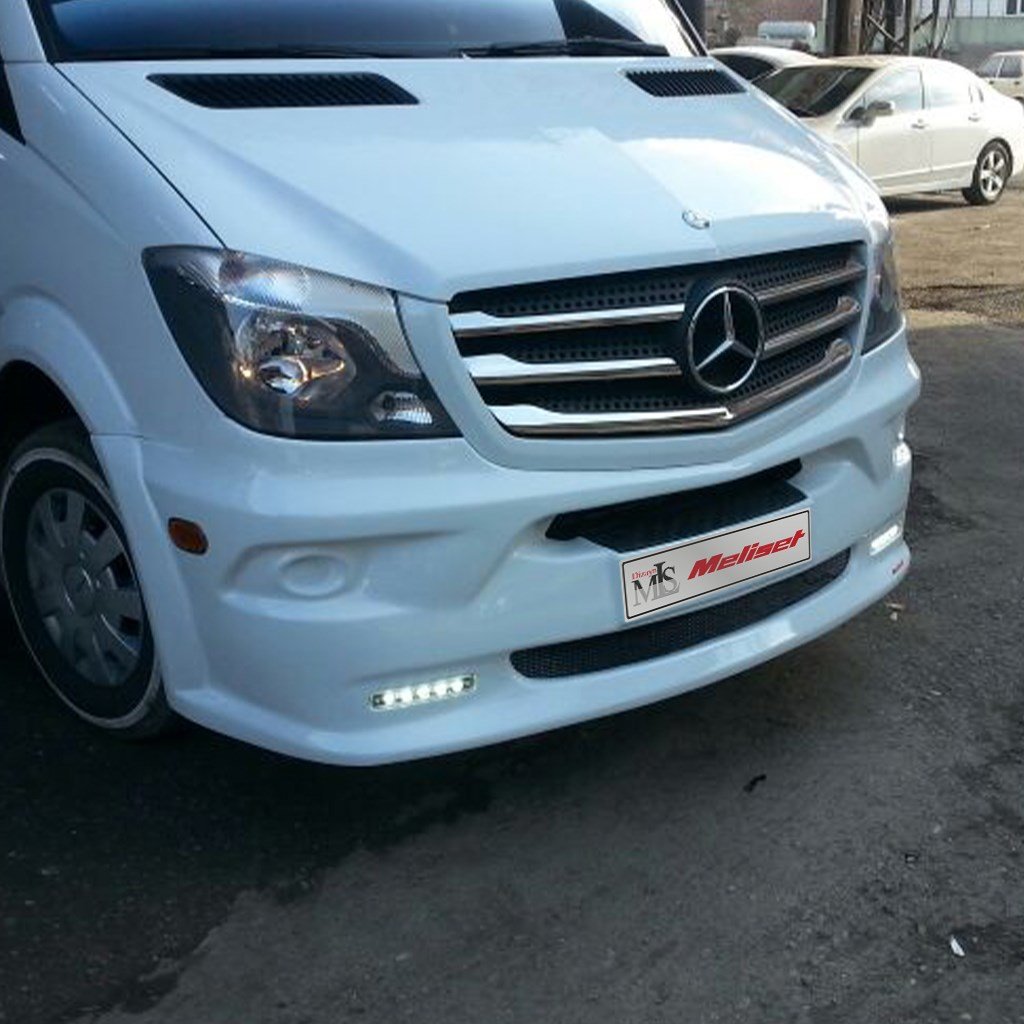 Mercedes Sprinter W906 Facelift Sissiz ledli Ön Tampon Geçme 2014-2018 Yılı ve Arasına Uyumludur