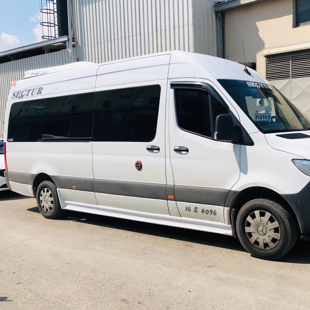 Mercedes Sprinter W907 345 cm Kulaklı Yan Marşpiel 2019 Yılı ve Sonrasına Uyumludur