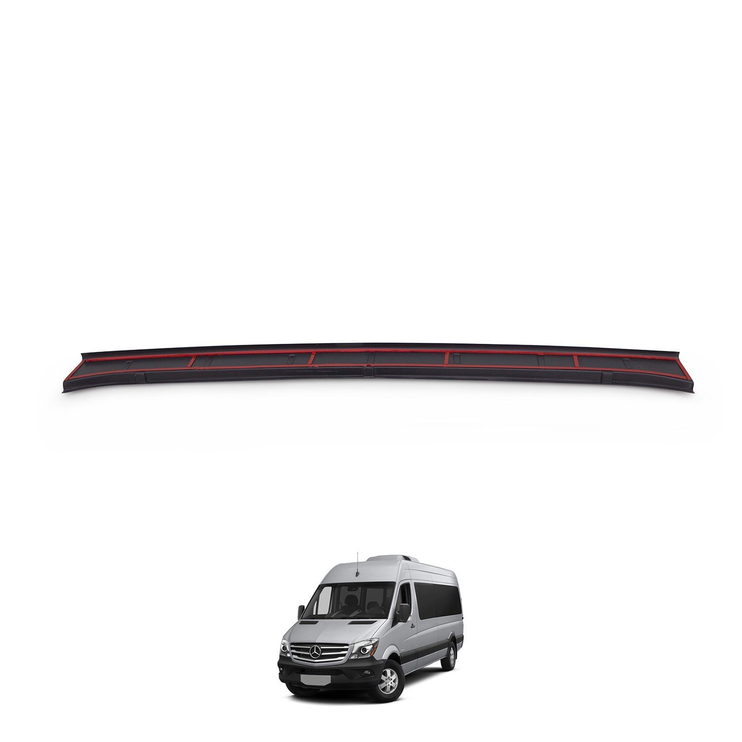 Mercedes Sprinter W907 Mat Siyah Arka Tampon Eşiği 2018 Yılı ve Sonrasına Uyumludur