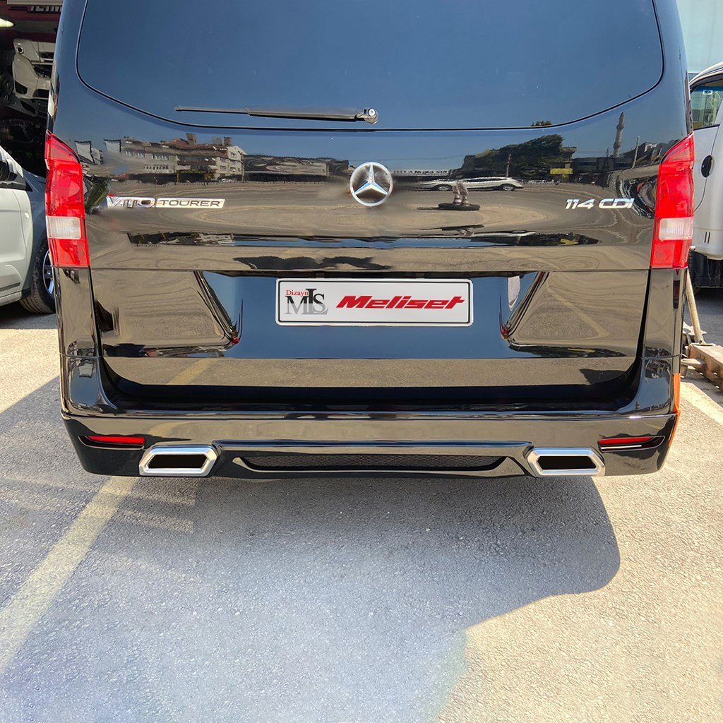 Mercedes Vito W447 Sensörsüz Arka Karlık Çift Egzoz 2015 Yılı ve Sonrasına Uyumludur