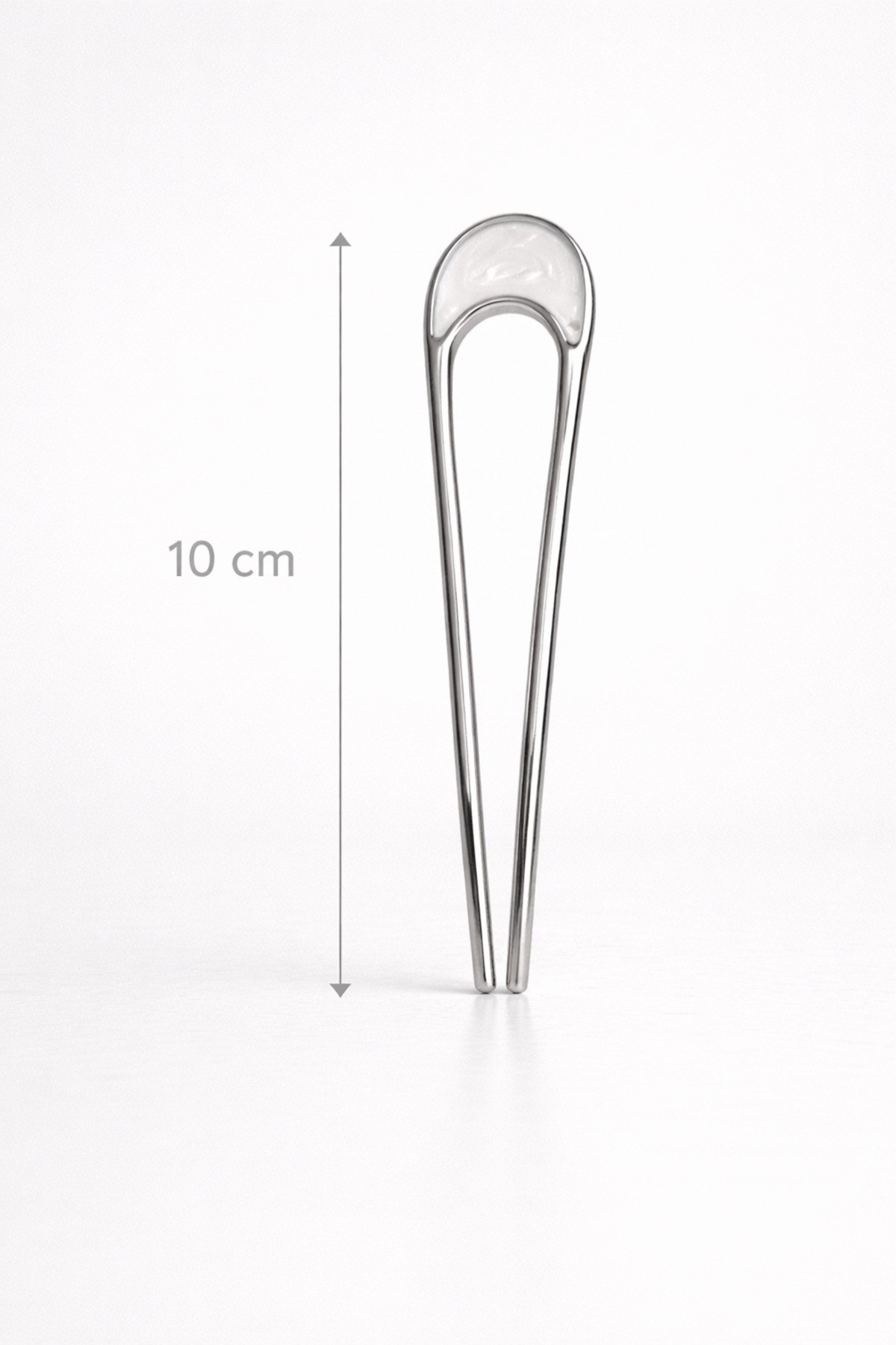 Metal Topuz Tokası 10 Cm Fransız Model Saç Çubuğu Kemik Detaylı Güçlü Tutuş Şık Kadın Saç Aksesuarı