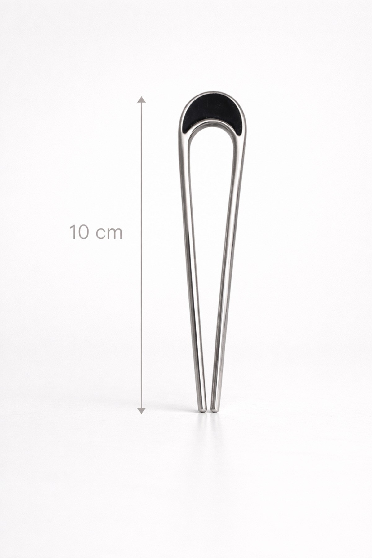 Metal Topuz Tokası 10 Cm Fransız Model Saç Çubuğu Kemik Detaylı Güçlü Tutuş Şık Kadın Saç Aksesuarı