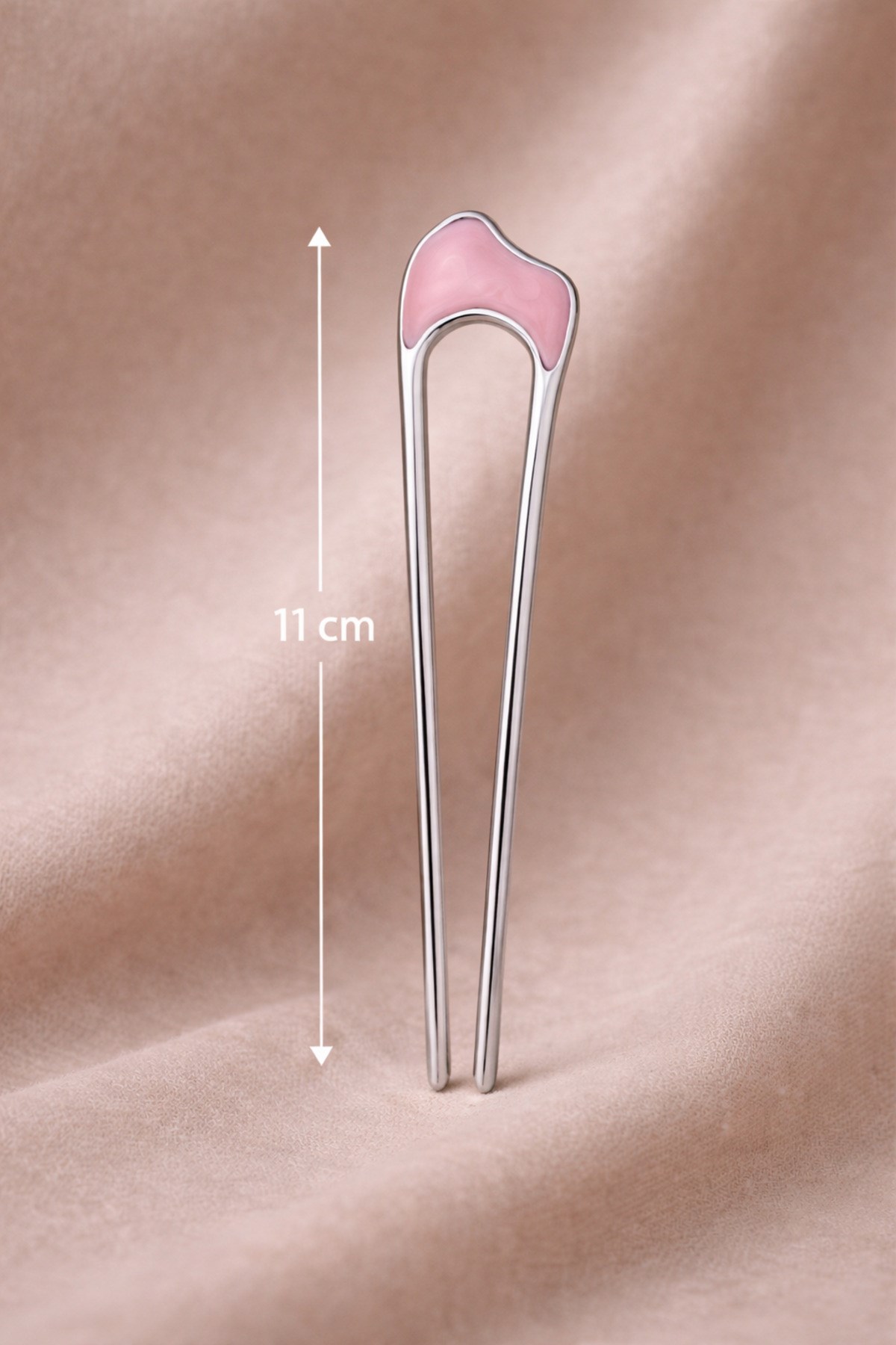 Metal Topuz Tokası 11 Cm Fransız Model Saç Çubuğu Kemik Detaylı Güçlü Tutuş Şık Kadın Saç Aksesuarı