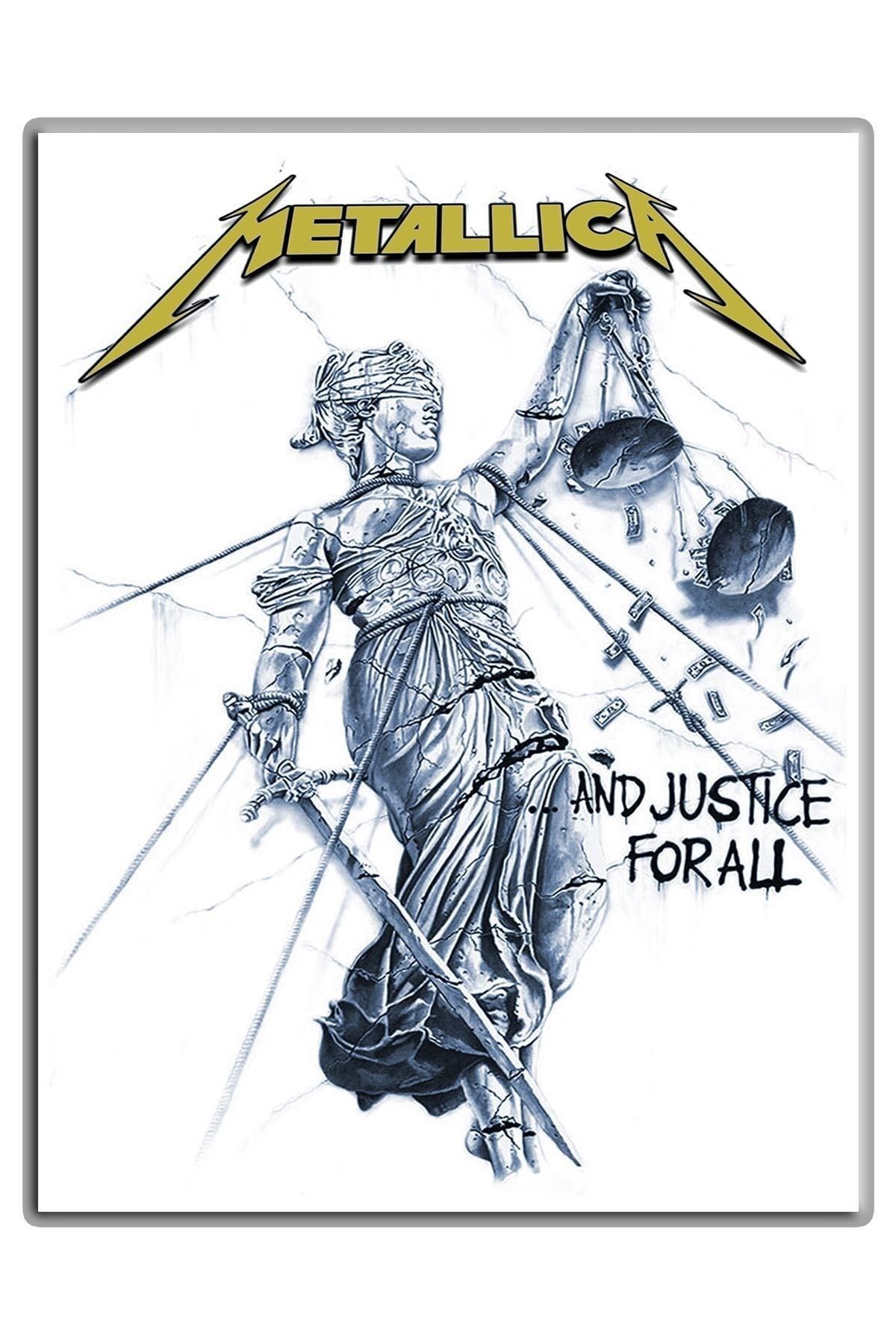 Metallica And Justice For All Albüm Arma Sırt Peç Back Patch Yama
