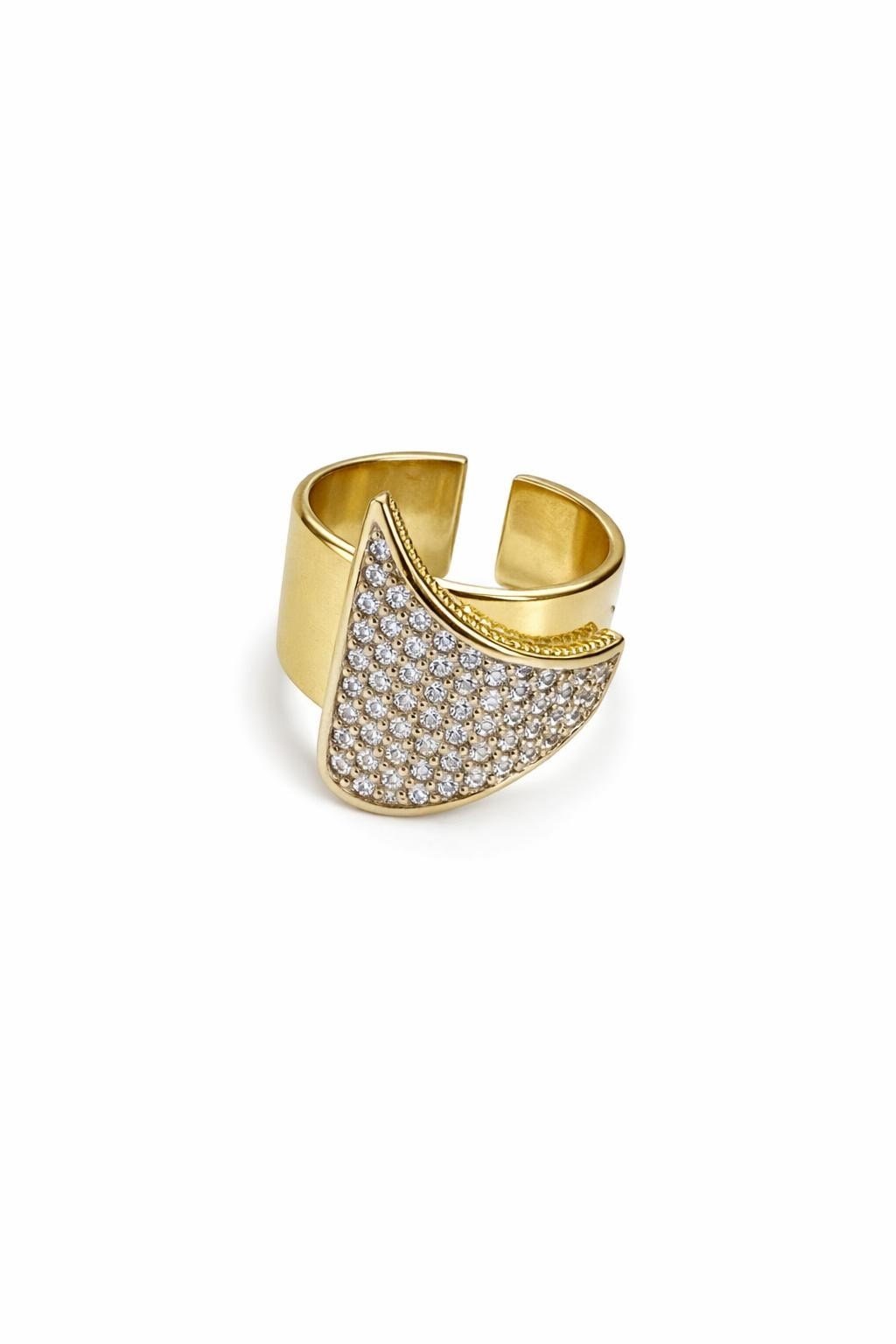 Mirava Zirkon Gold Yüzük