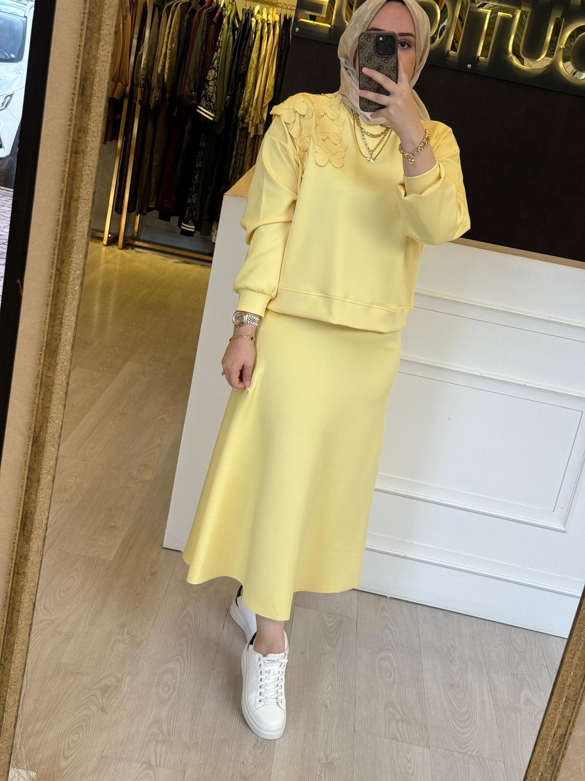 MİSSEMRAMİSS Alaera Nakışlı Bluzlu Takım